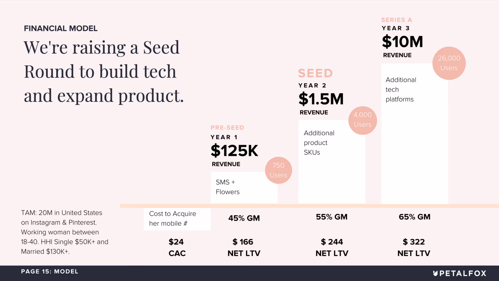 pitch deck Fundraising slide