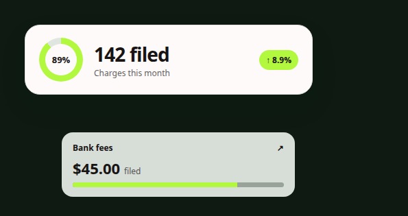 Stack of filed charges in Pruvon