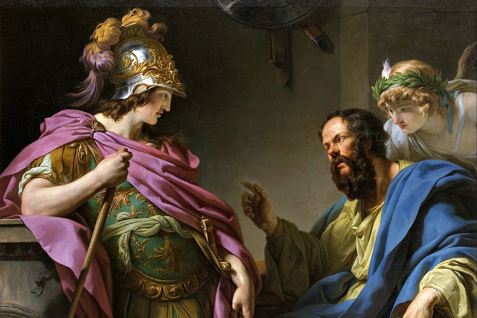 Socrates instructing the young Alcibiades.