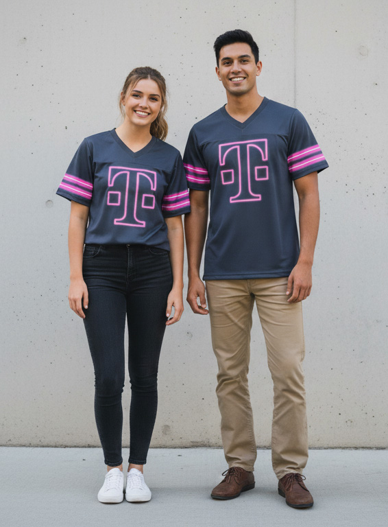 T-Mobile custom jersey project by Merchfuel