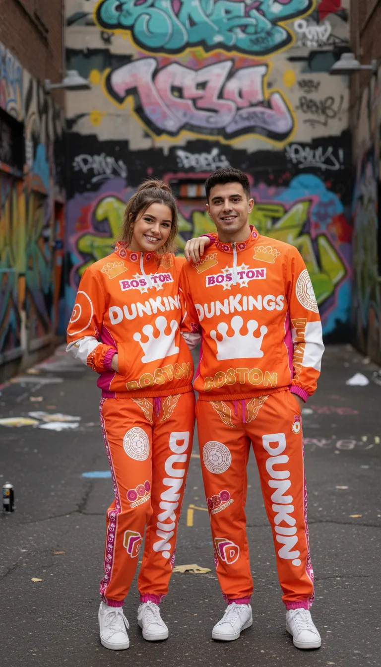 Dunkin windbreaker set project by Merchfuel