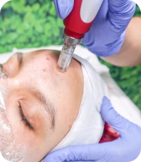 Microneedling collagen induction treatment