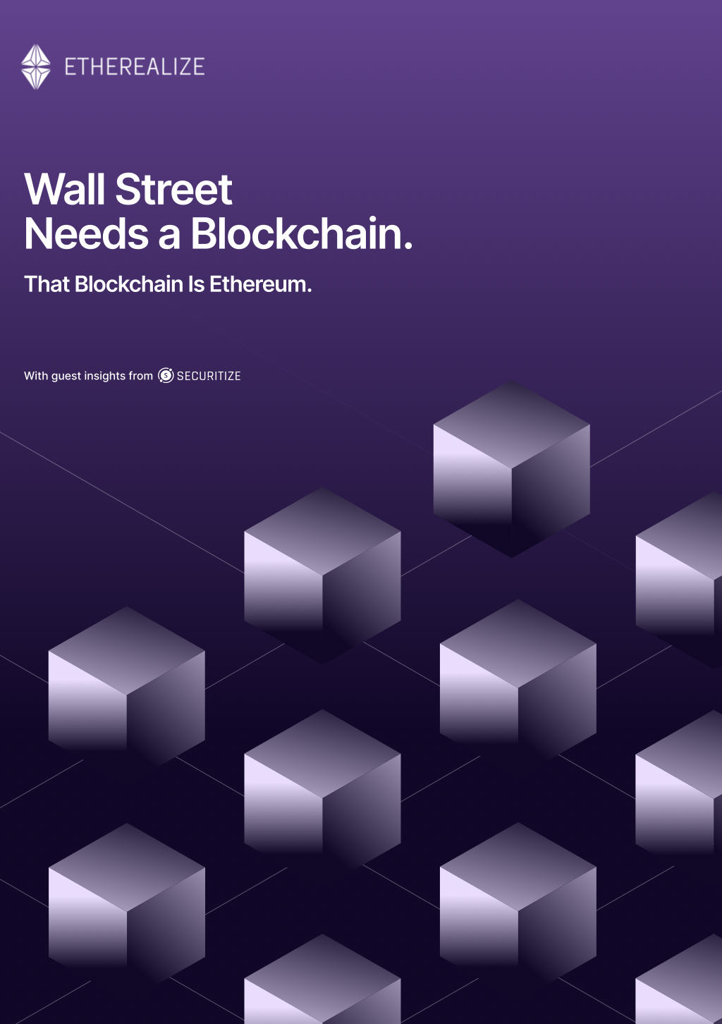Wall Street Needs a Blockchain. That Blockchain is Ethereum. 