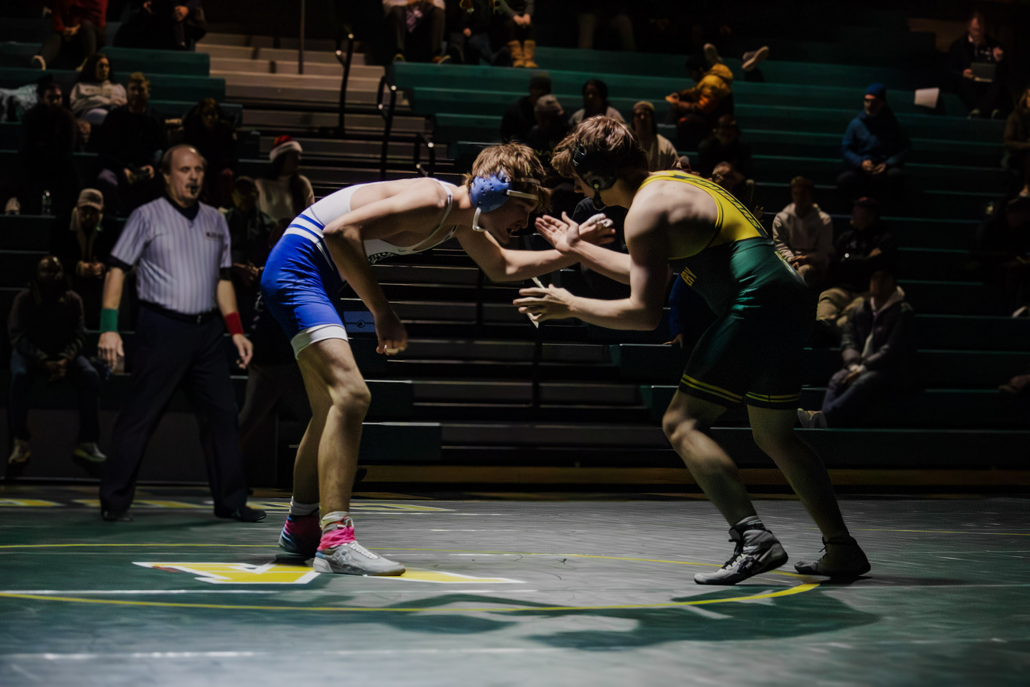 Montgomery wrestling: Facing off against Princeton during the 2025–26 season.