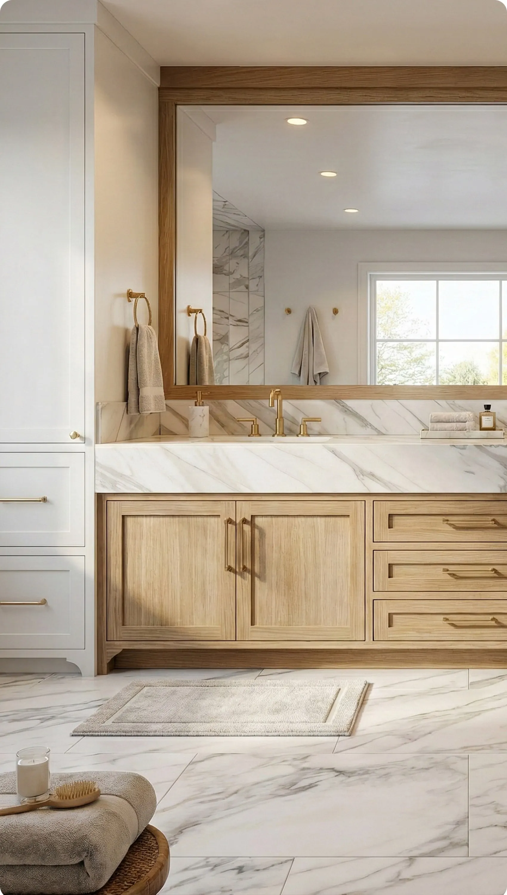 The Book-Matched Bath — Design Study