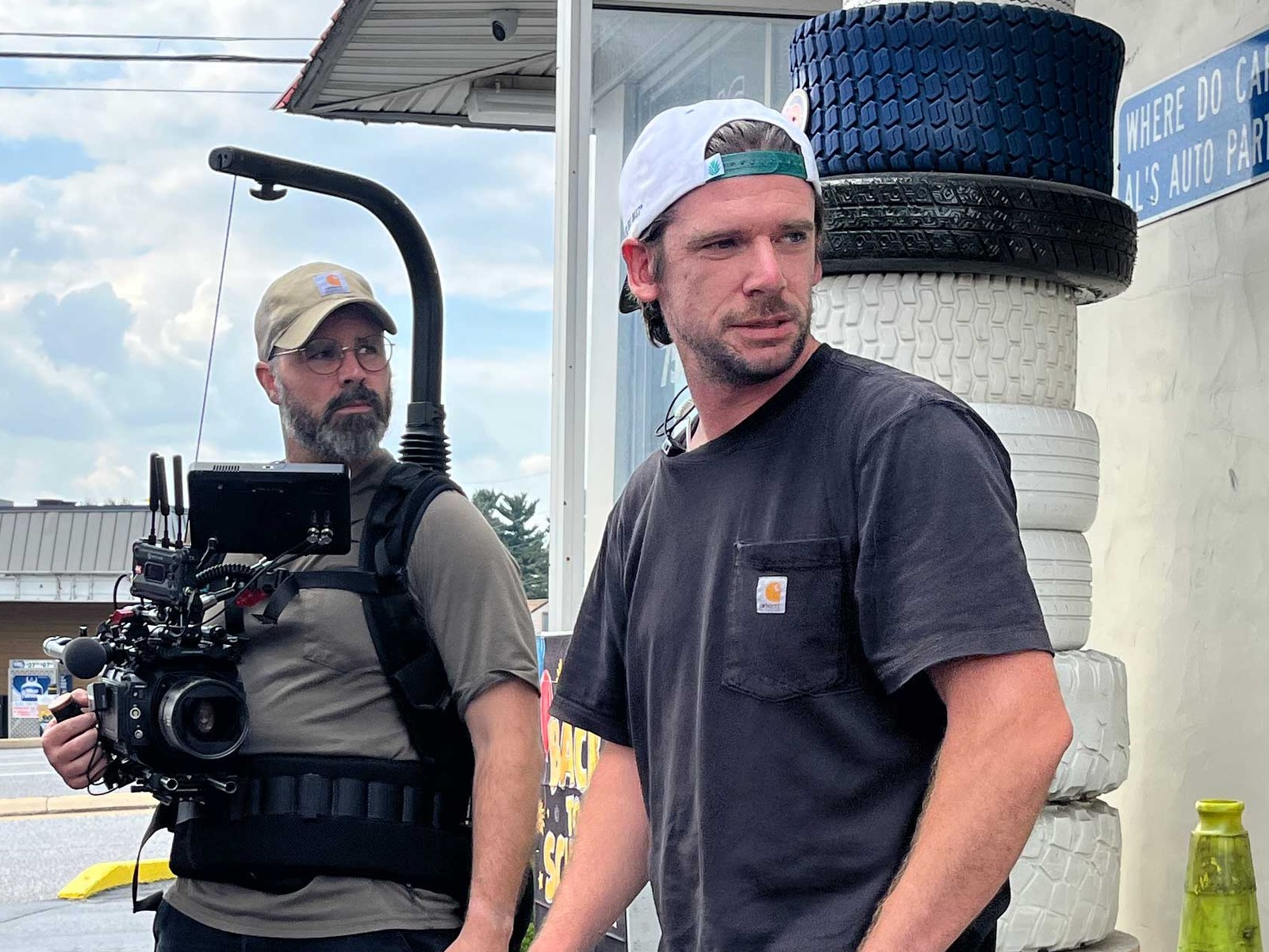 Josh Sliffe on set
