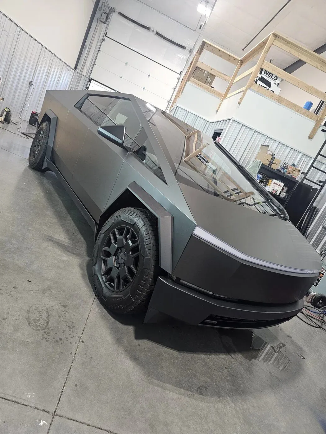 Tesla Cybertruck after STEK paint protection film install in Richland WA