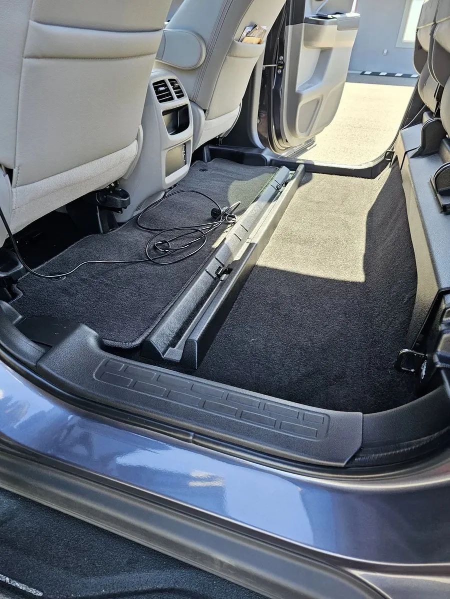 Detailed SUV cargo area interior
