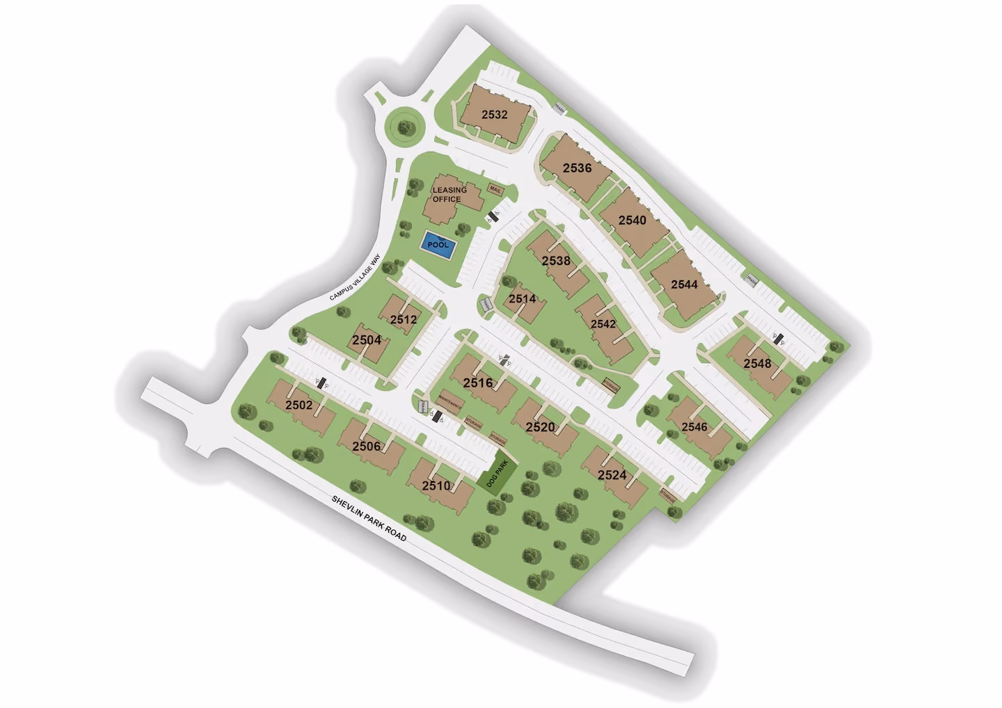 Community map of The Veridian in Bend, Oregon