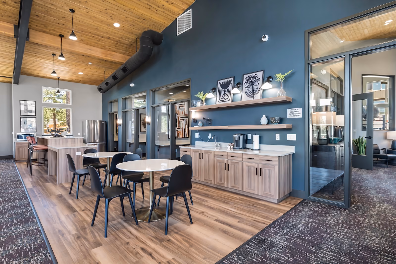 Community area at The Veridian in Bend, Oregon