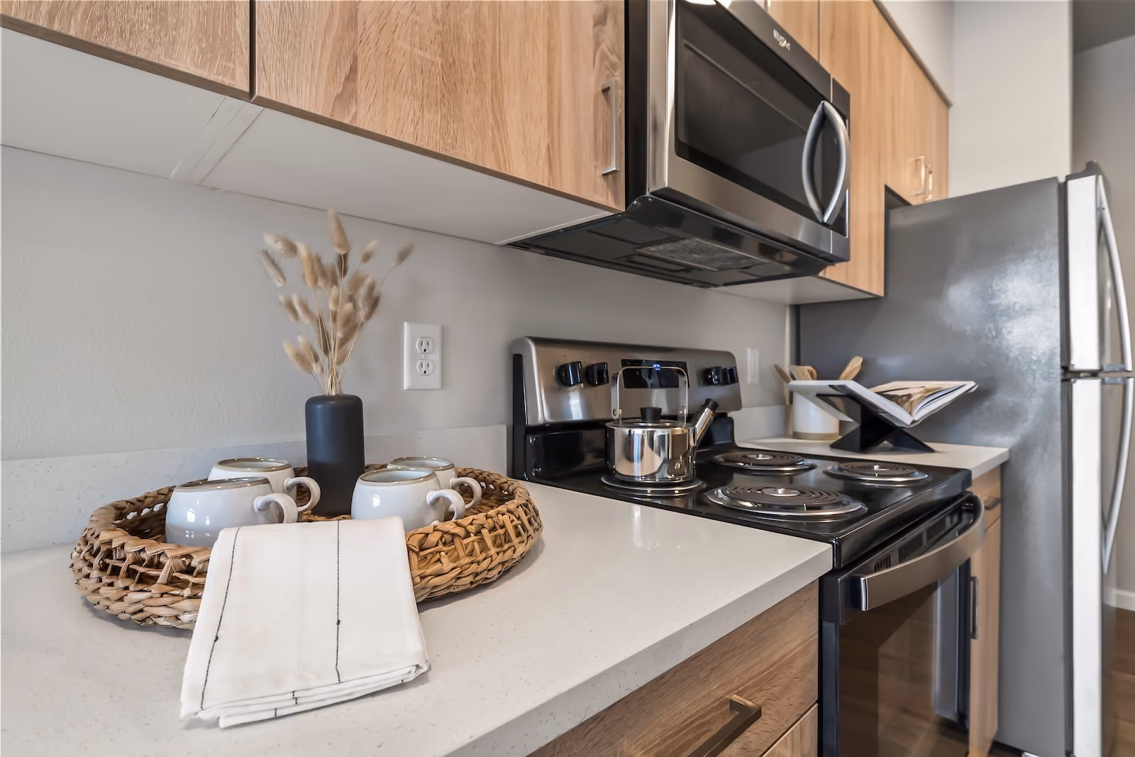 A kitchen at The Veridian in Bend, Oregon