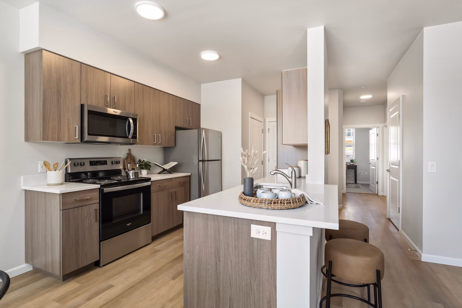 A spacious kitchen at The Veridian in Bend, Oregon