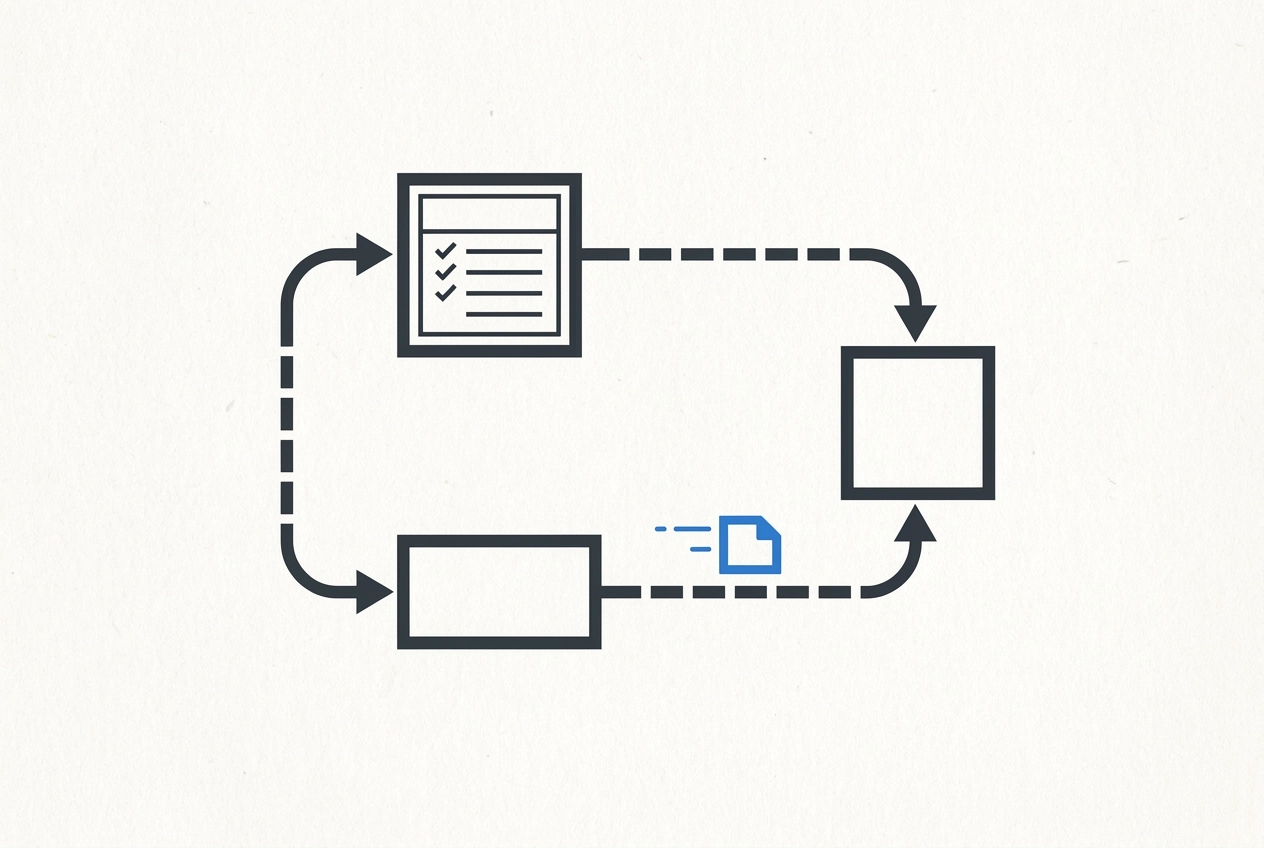 What a Fitted System Actually Changes: How Information Starts Moving on Its Own