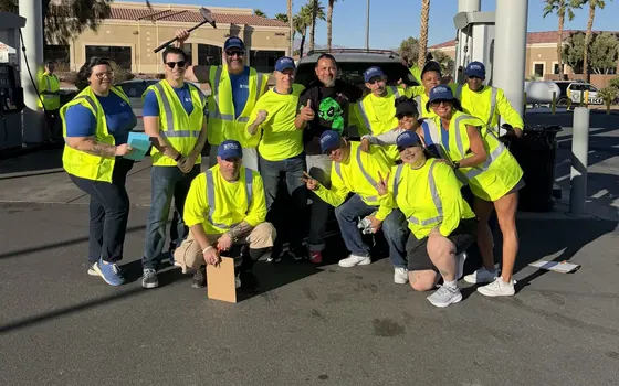 Community gas giveaway