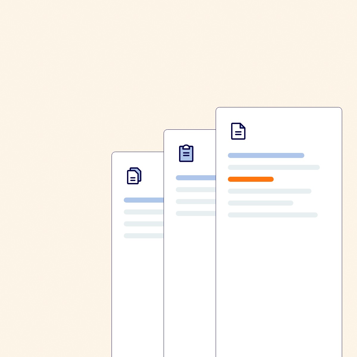Stack of document pages with highlighted lines, representing appeal evidence