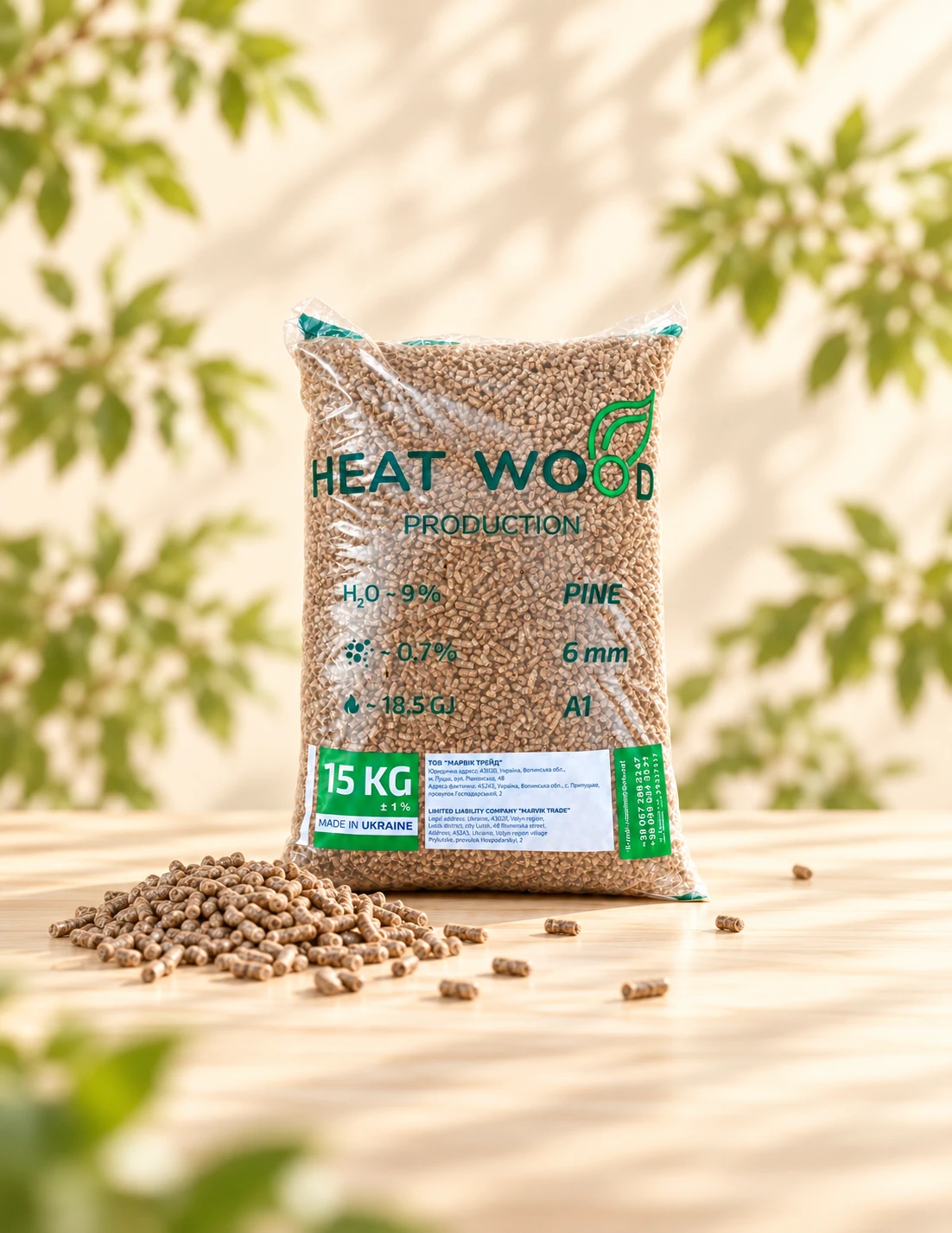 Heat Wood Production — 15 kg