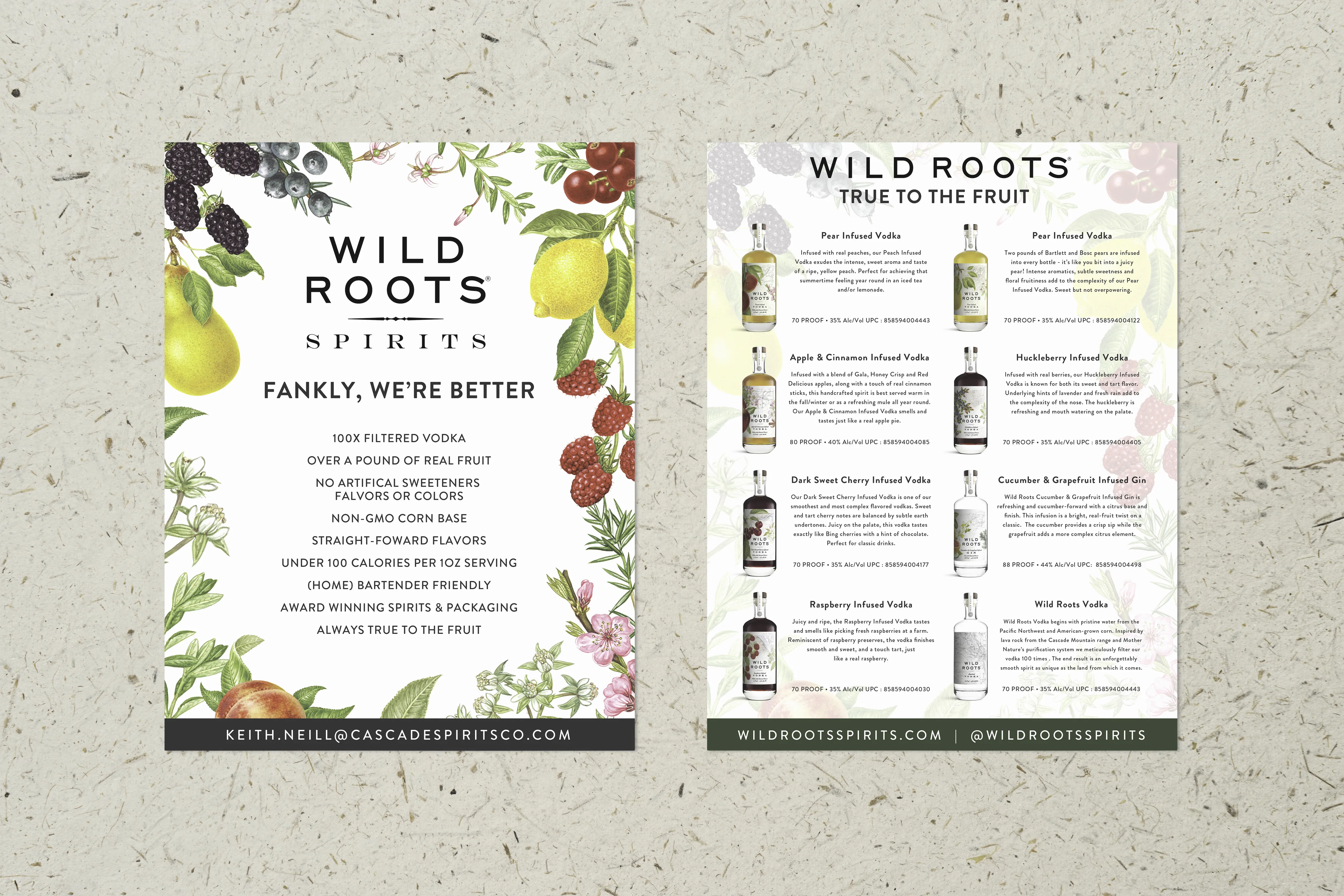 Menus work for Alcohol brands