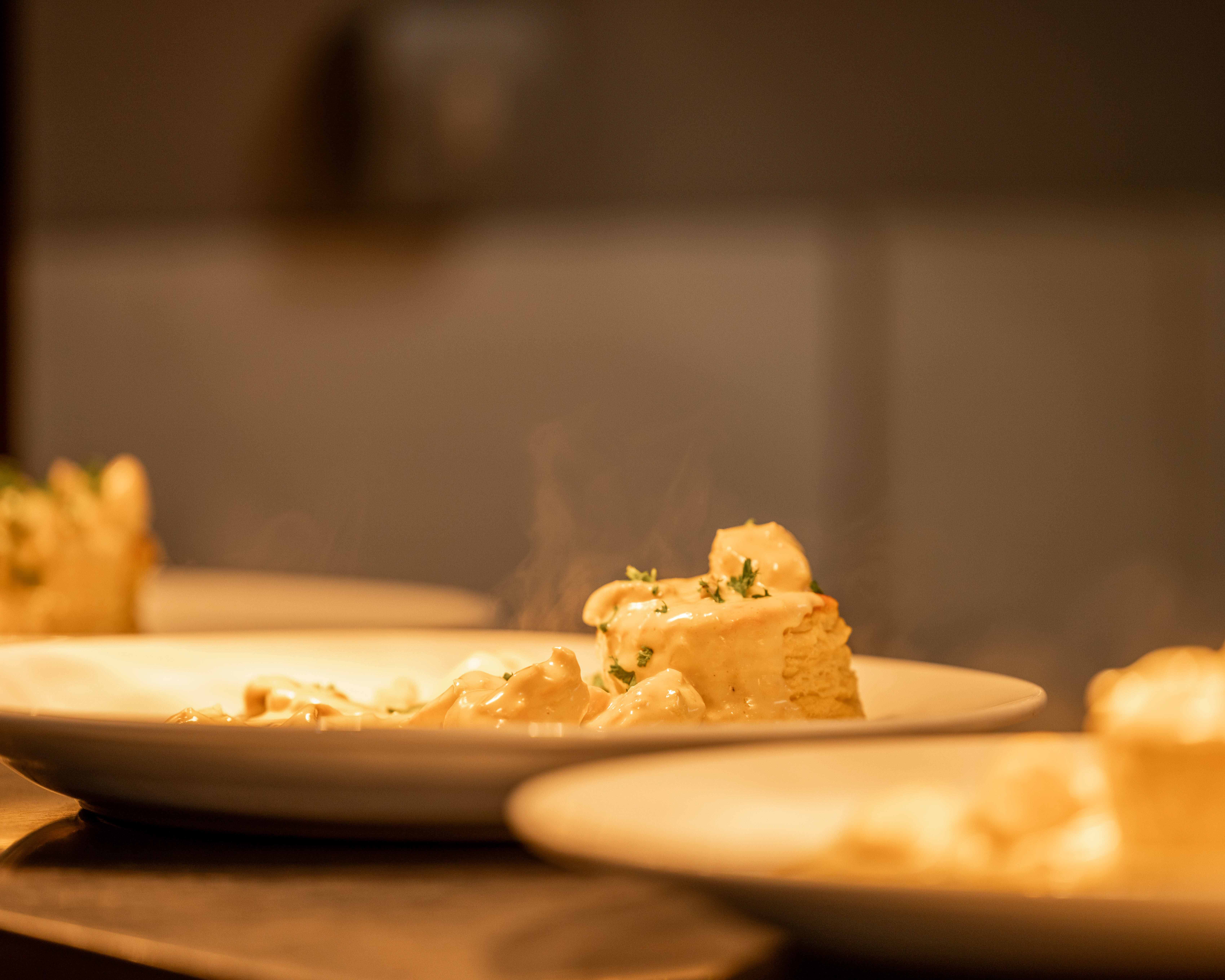 Food served at a restaurant