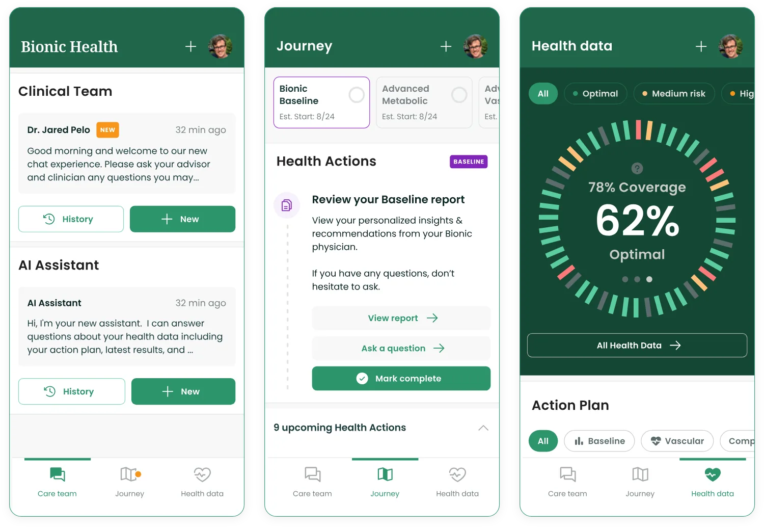 Enabling health optimization with a clear picture of what to do next