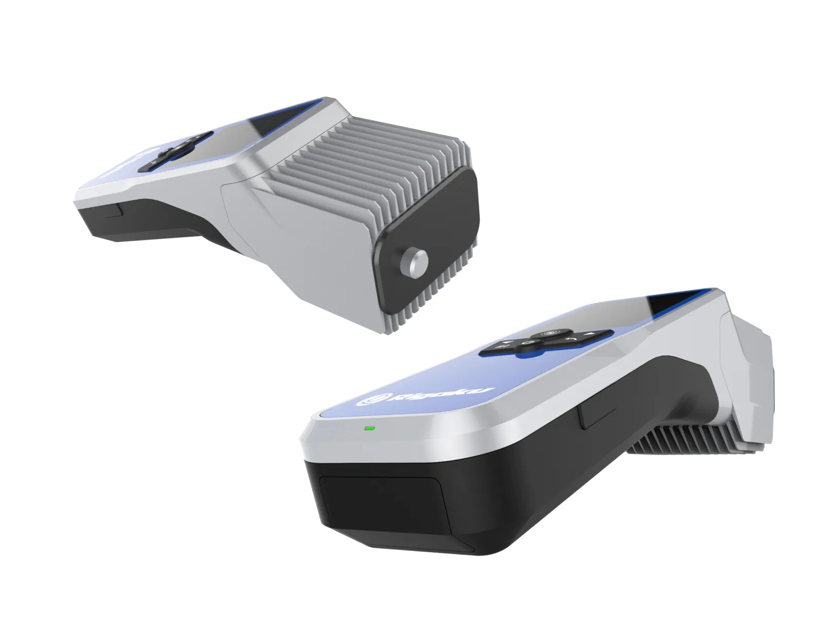 Two views of a handheld industrial instrument concept