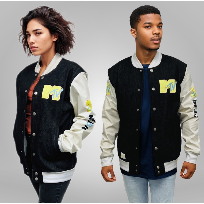 Core-Flex Denim Bomber Jacket