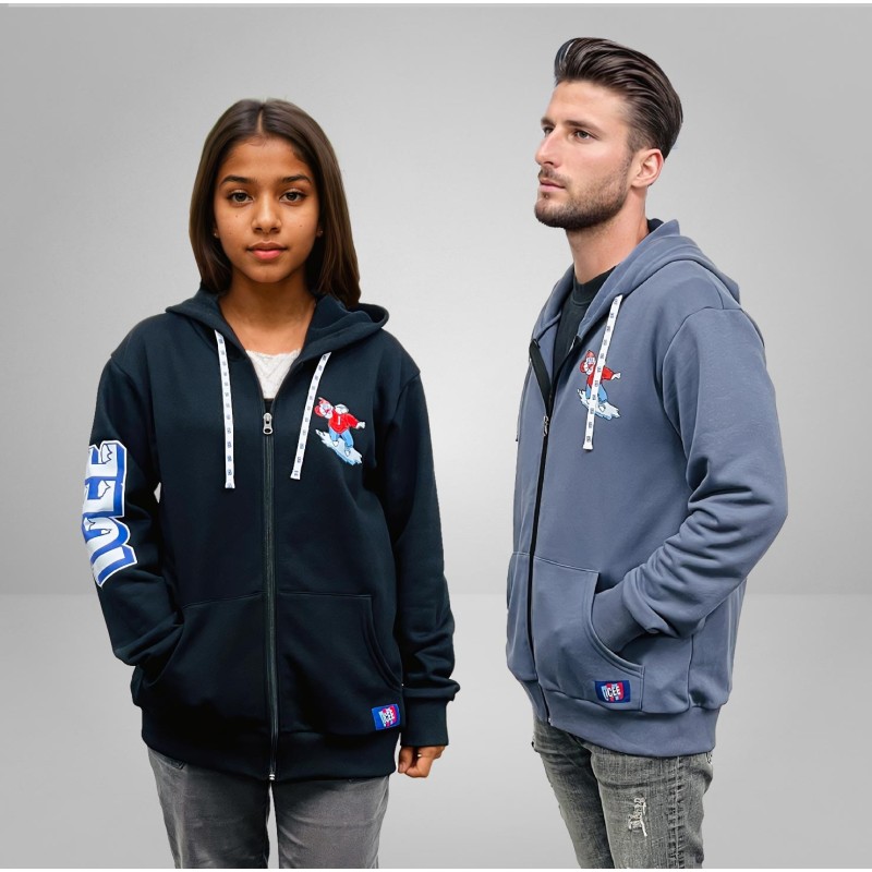 Supreme-Fleece Zip-Up Hoodie