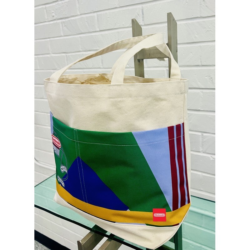 12oz Cotton Canvas Two Pocket Tote Bag
