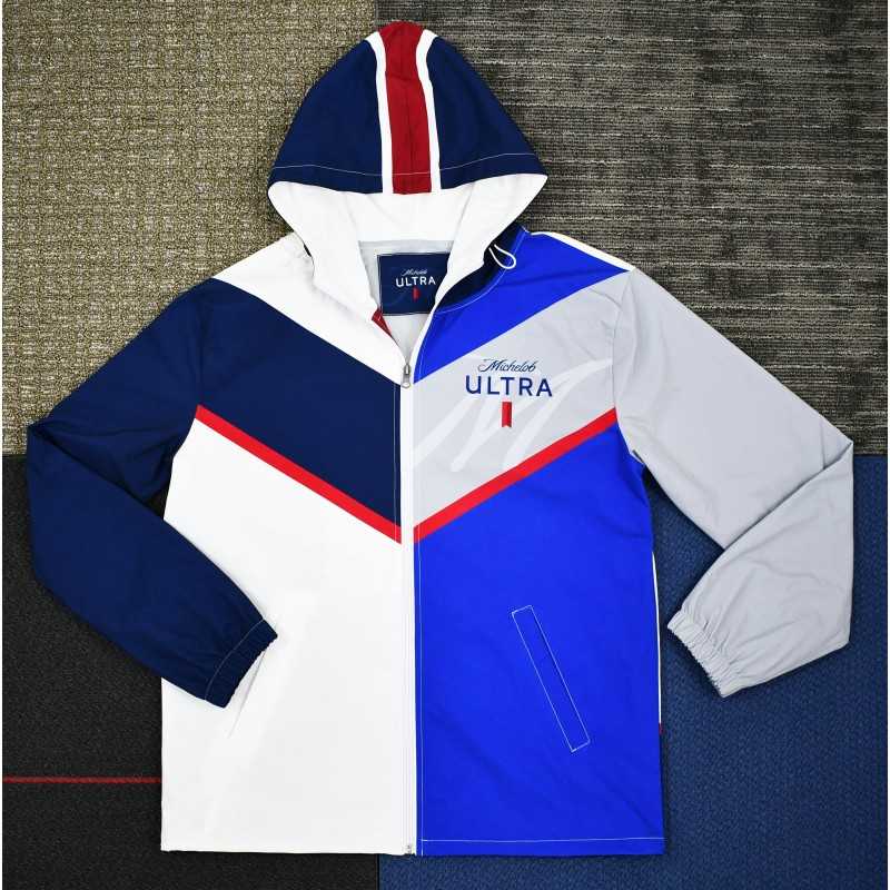 Nova-Tek Lined Hooded Windbreaker Jacket