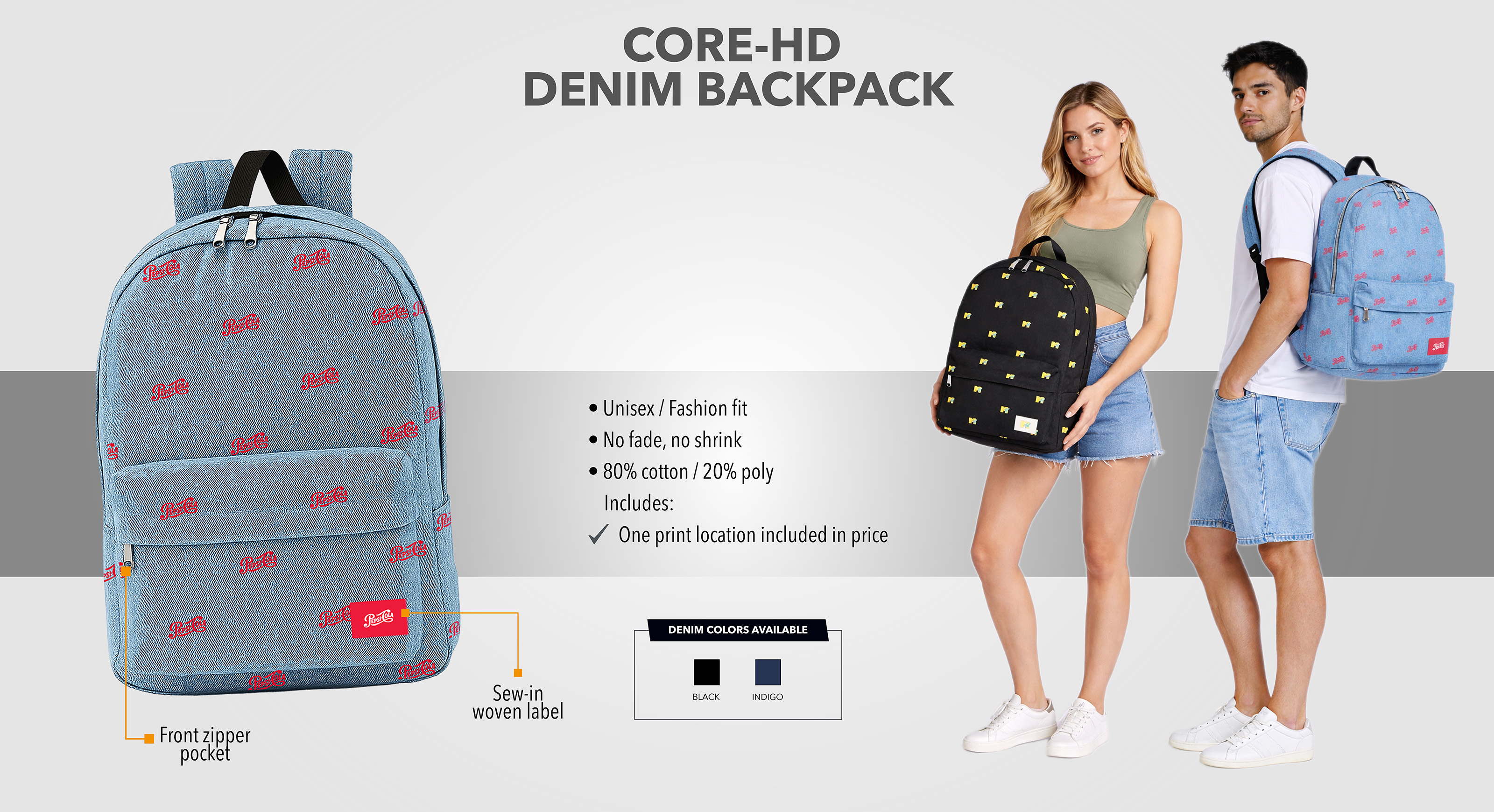 Core-HD Denim Backpack