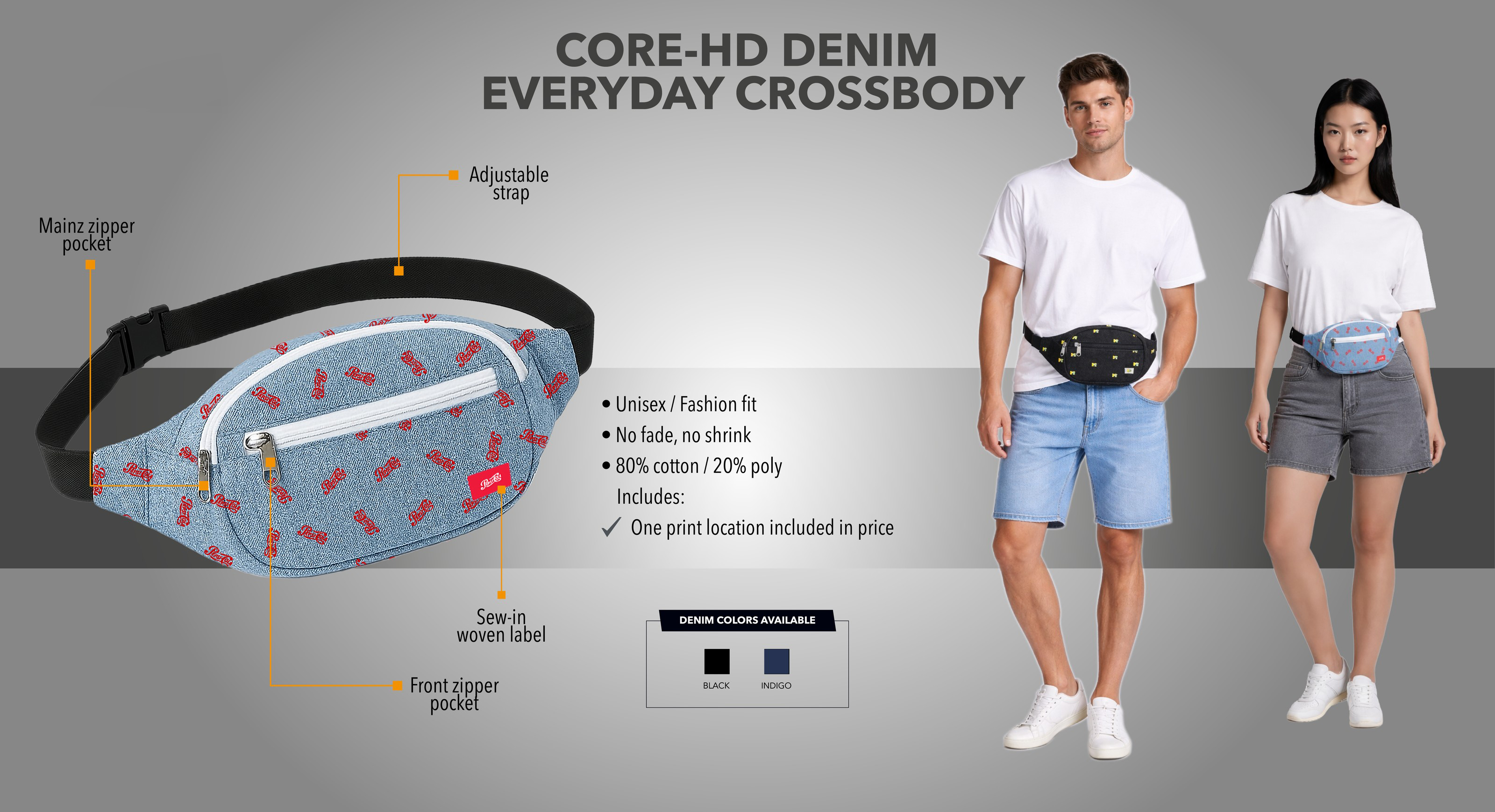 Core-HD Denim Everyday Crossbody