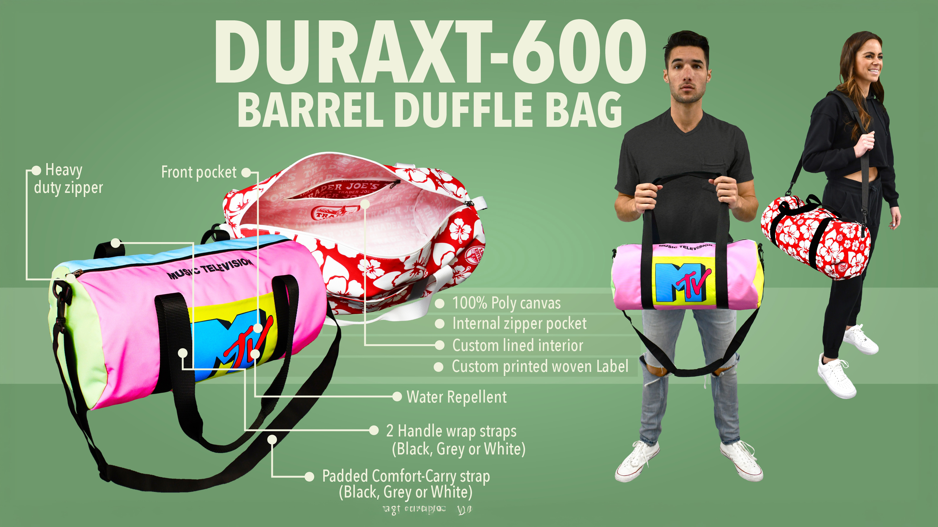 DuraXT-600 Barrel Duffle Bag