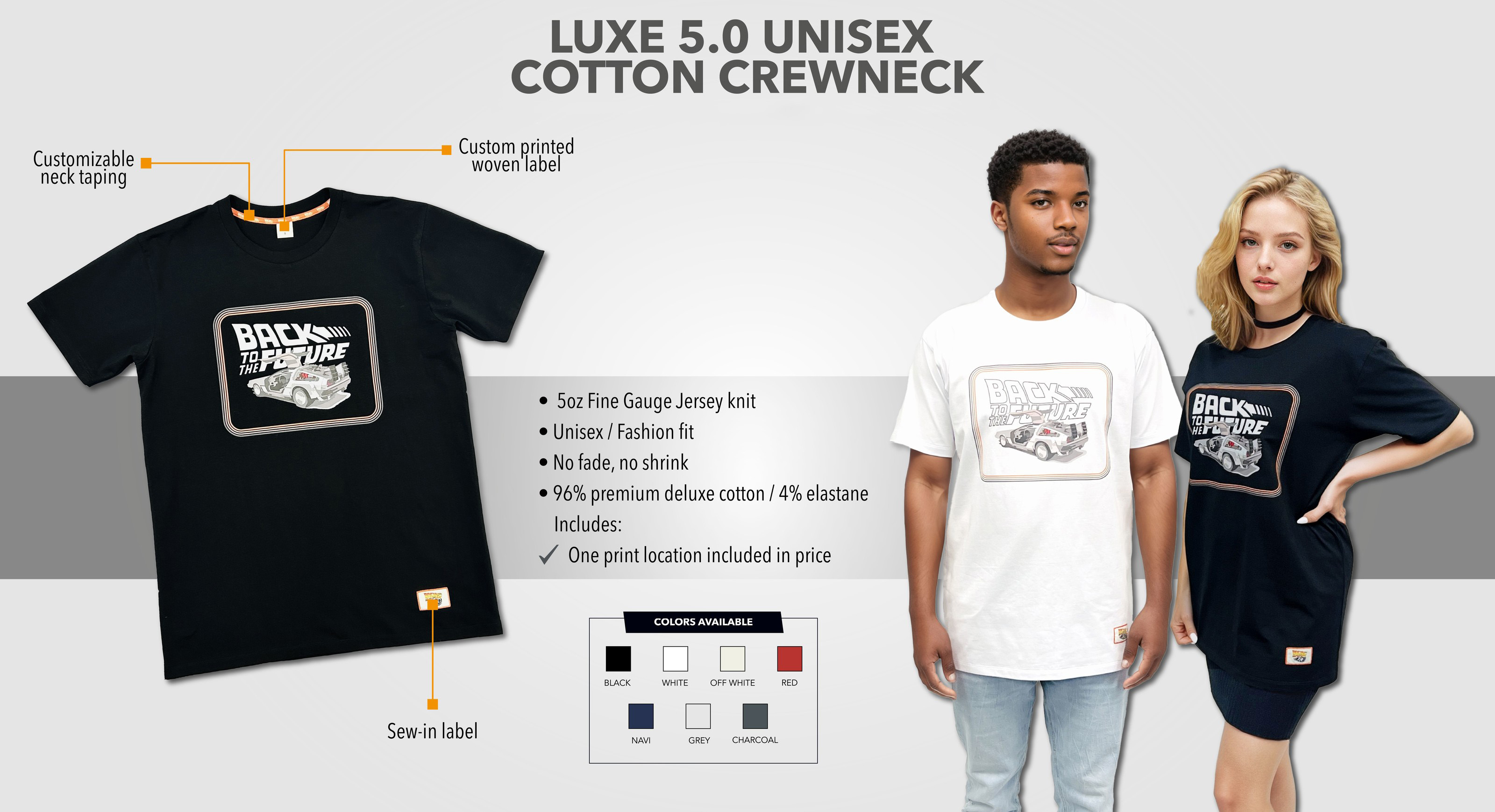 LUXE 5.0 Cotton Crewneck