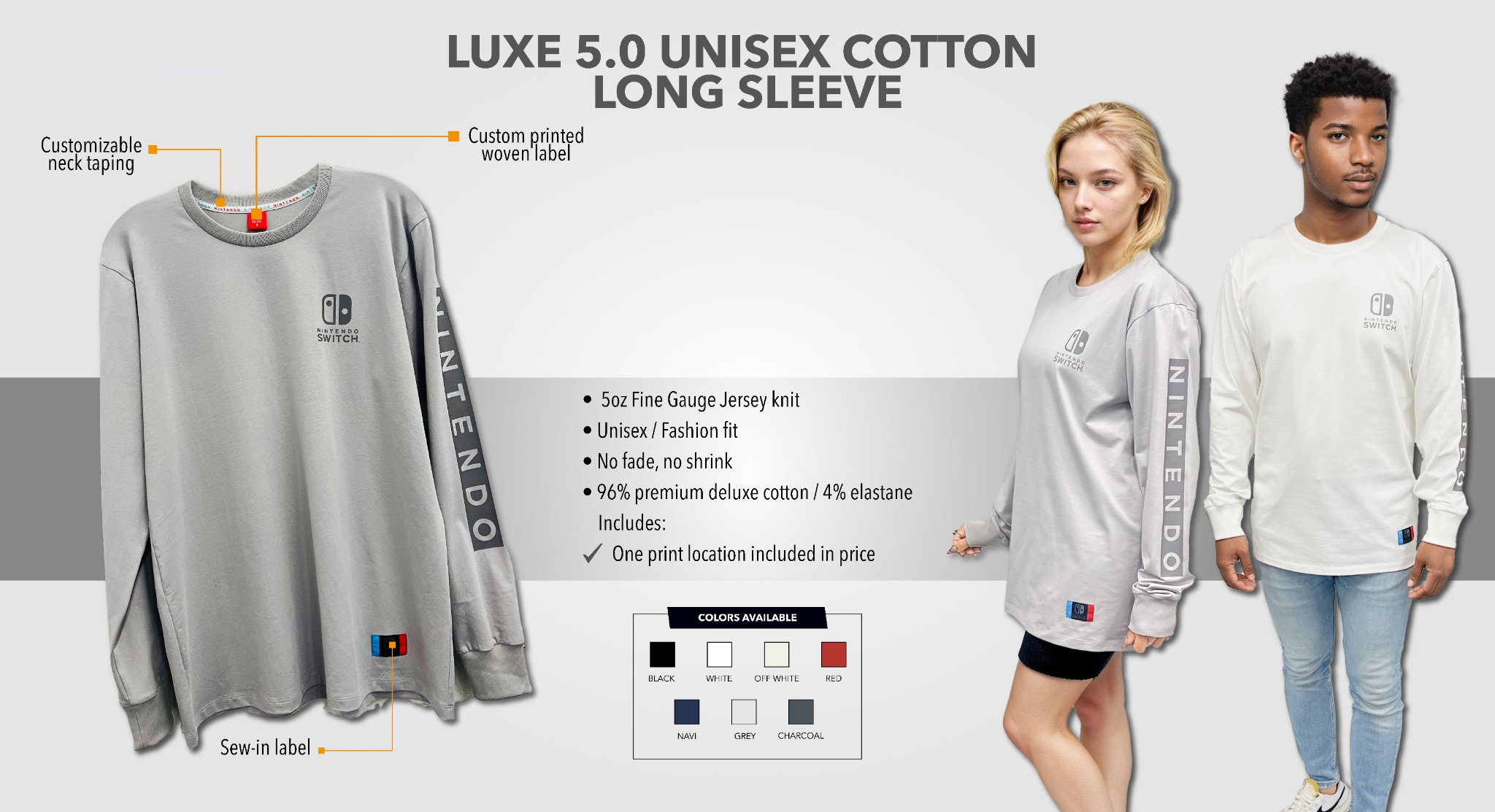 LUXE 5.0 Cotton Long Sleeve