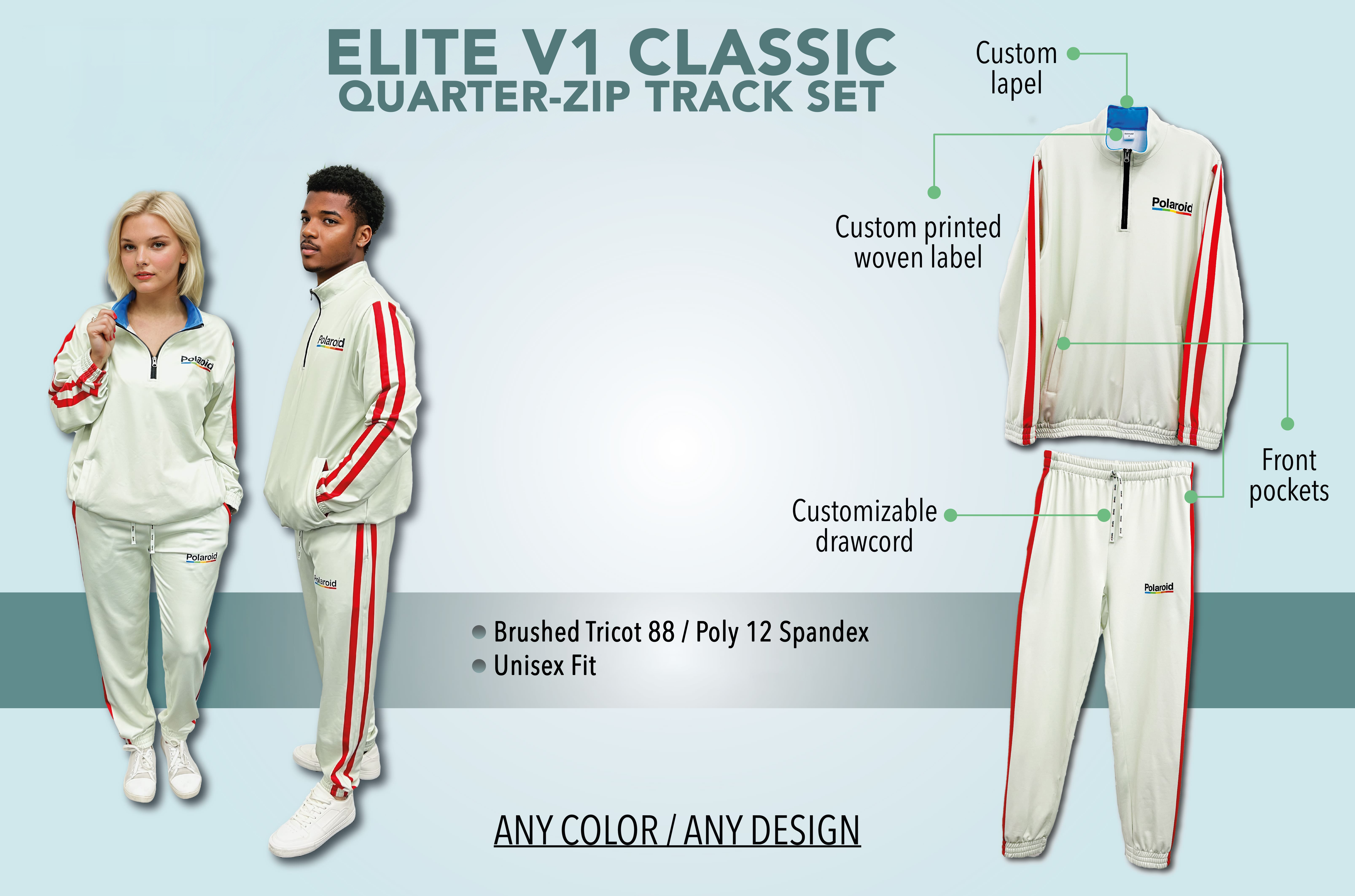 ELITE V1 Classic Quarter Zip Track Set