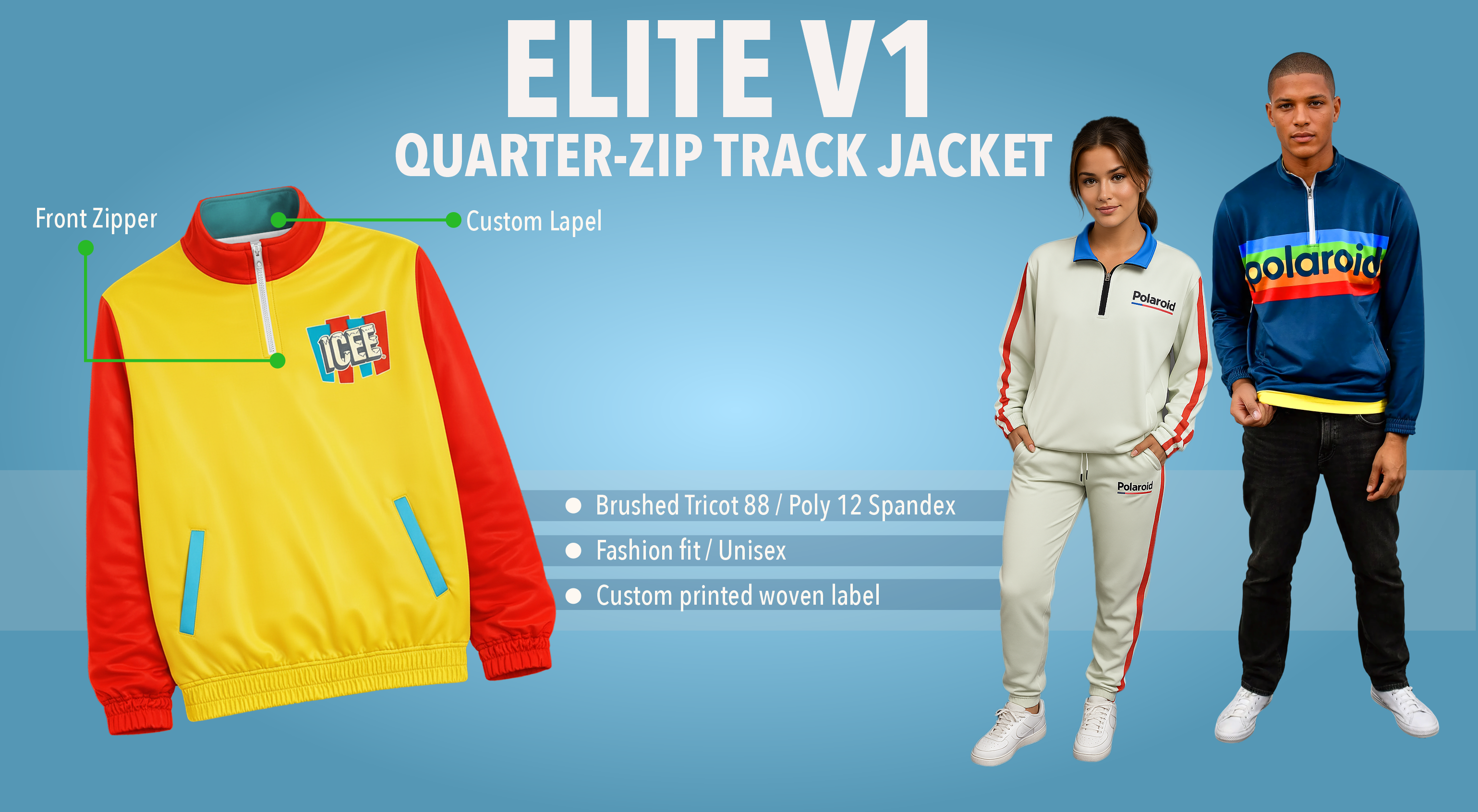 ELITE V1 Quarter-Zip Track Jacket