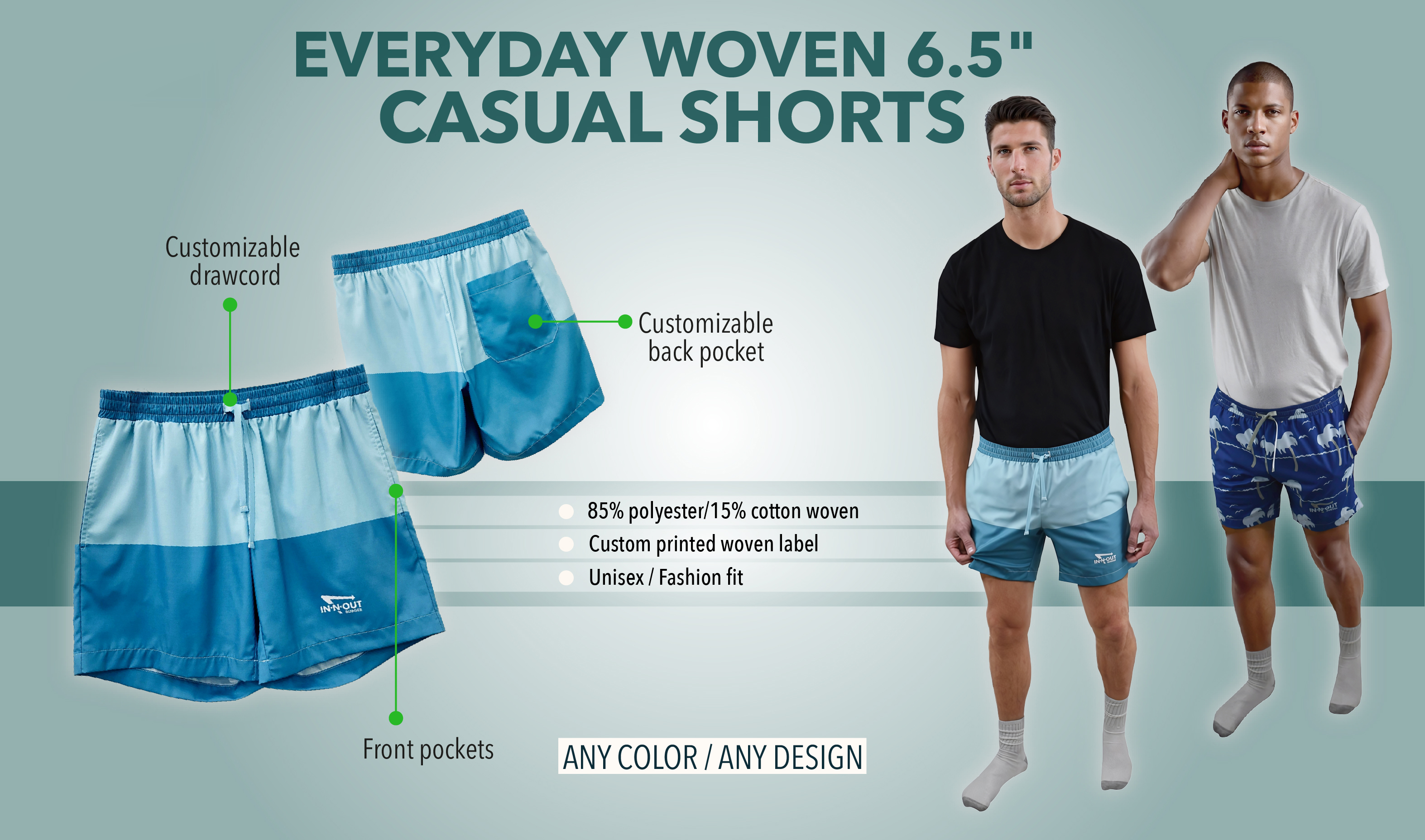 Everyday Woven 6.5" Casual Shorts