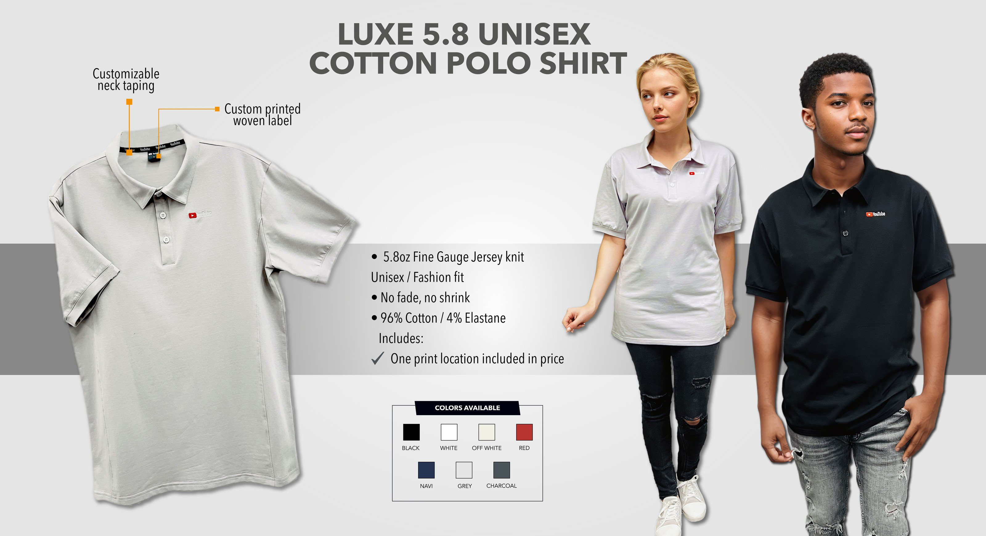 LUXE 5.8 Cotton Polo Shirt
