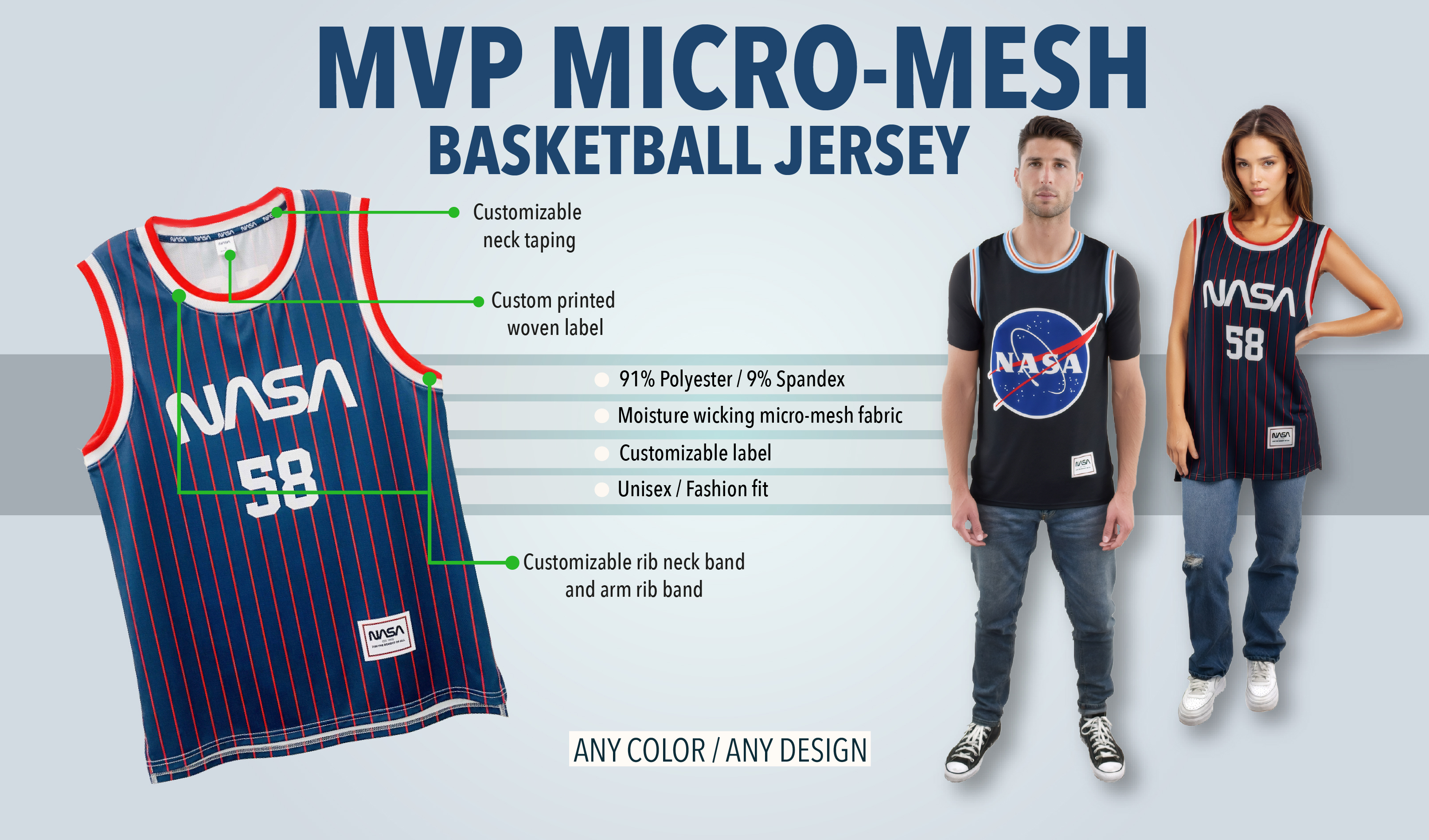 MVP Micro-Mesh Basketball Jersey