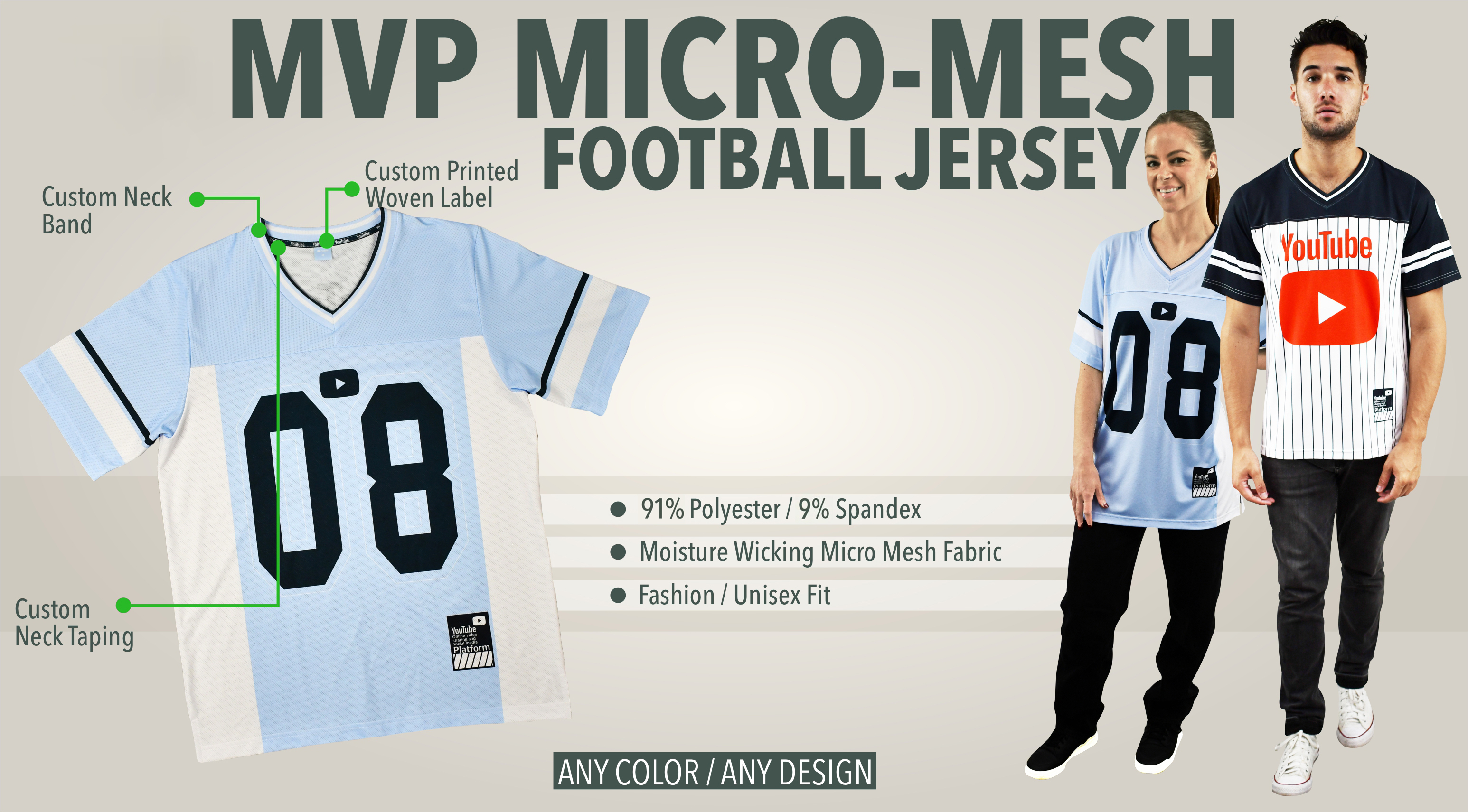 MVP Micro-Mesh Football Jersey