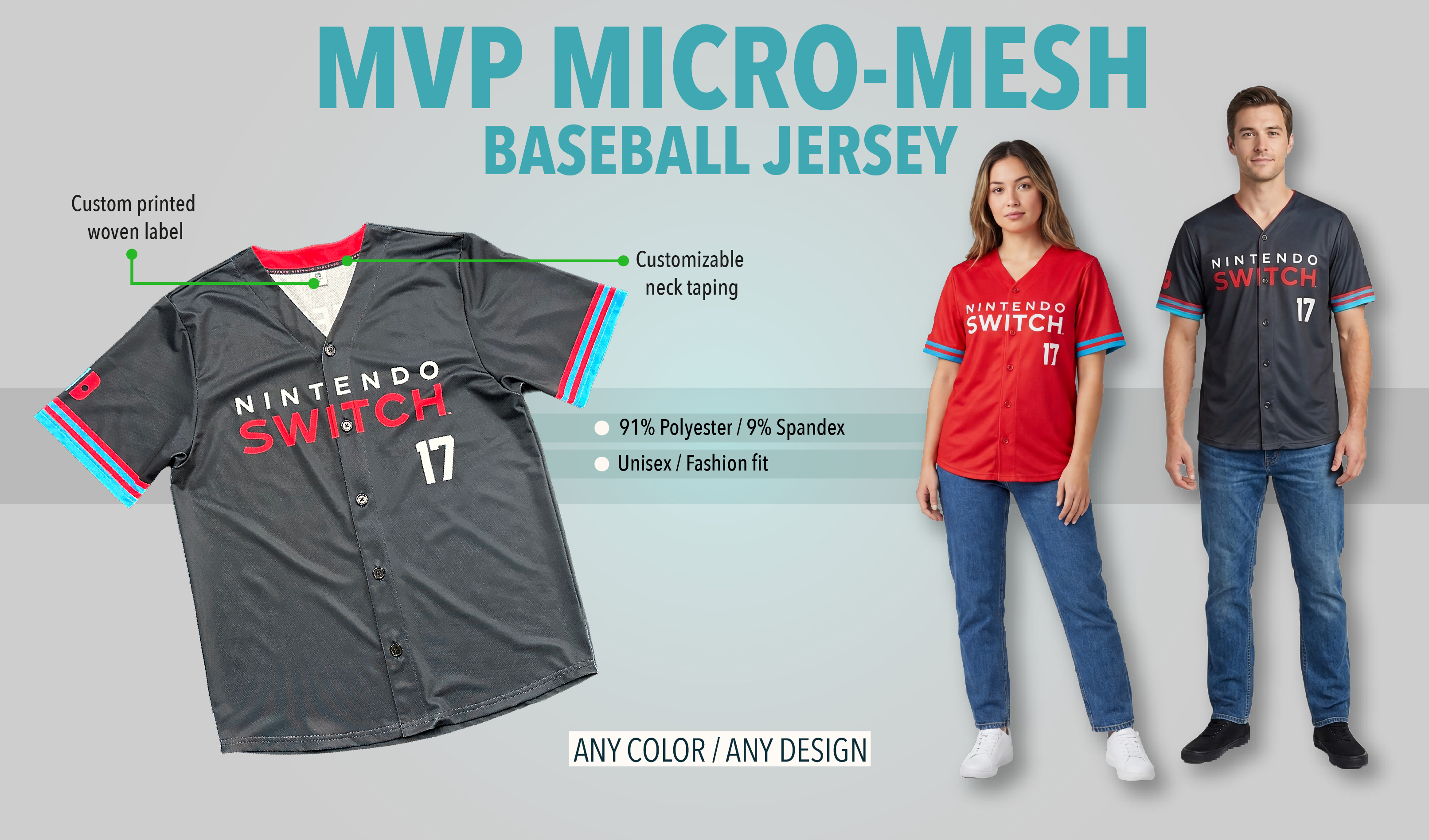 MVP Micro-Mesh Baseball Jersey