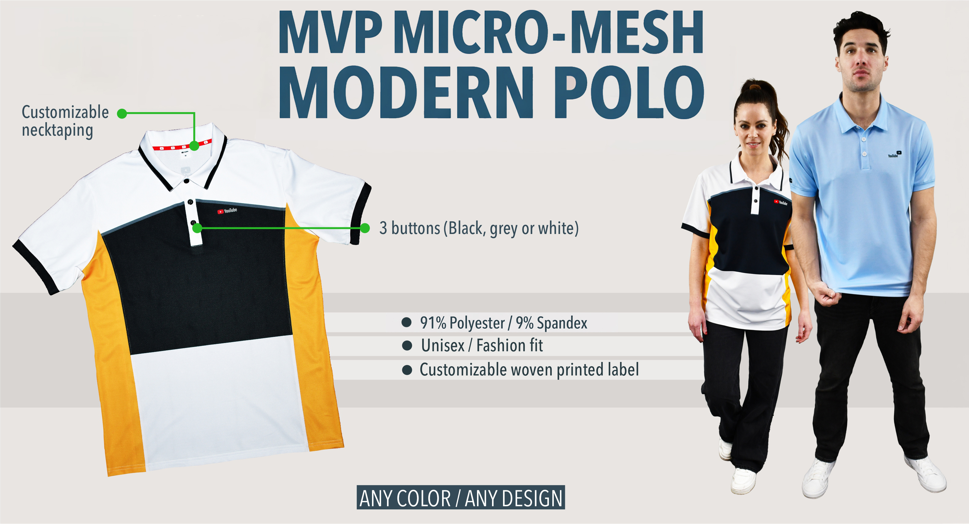 MVP Micro-Mesh Modern Polo