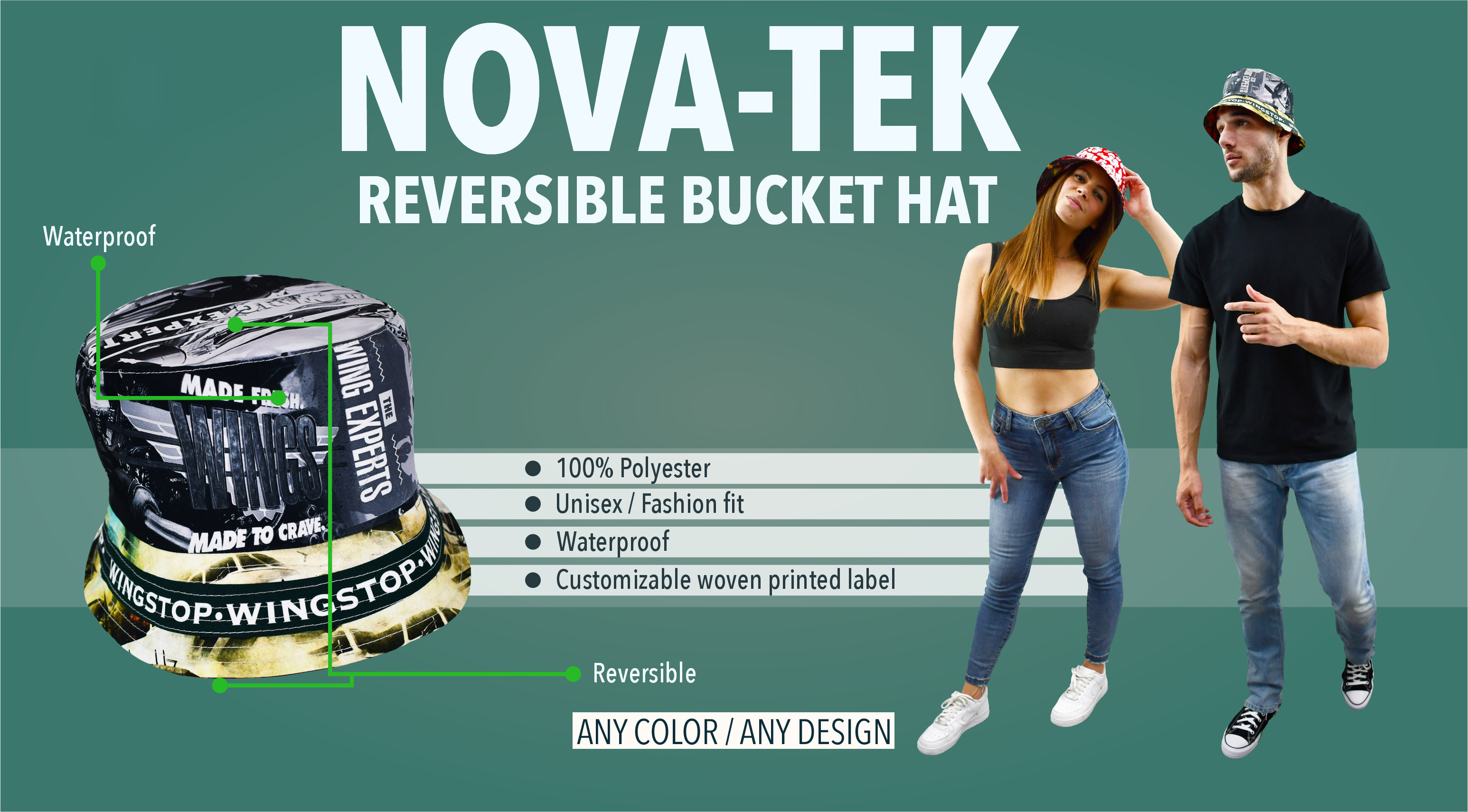 Nova-tek Reversible Bucket Hat