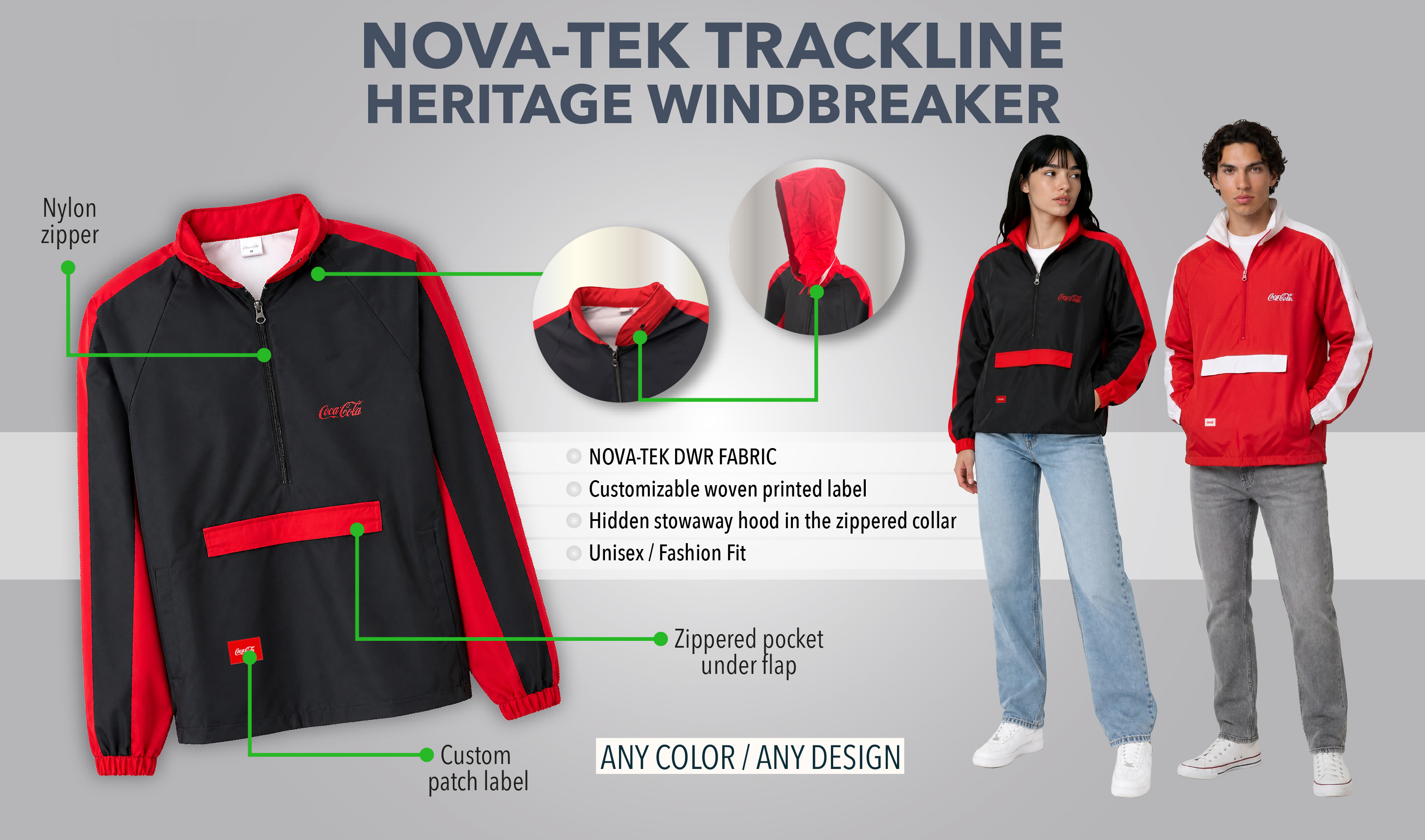 Nova-Tek Trackline Heritage Windbreaker