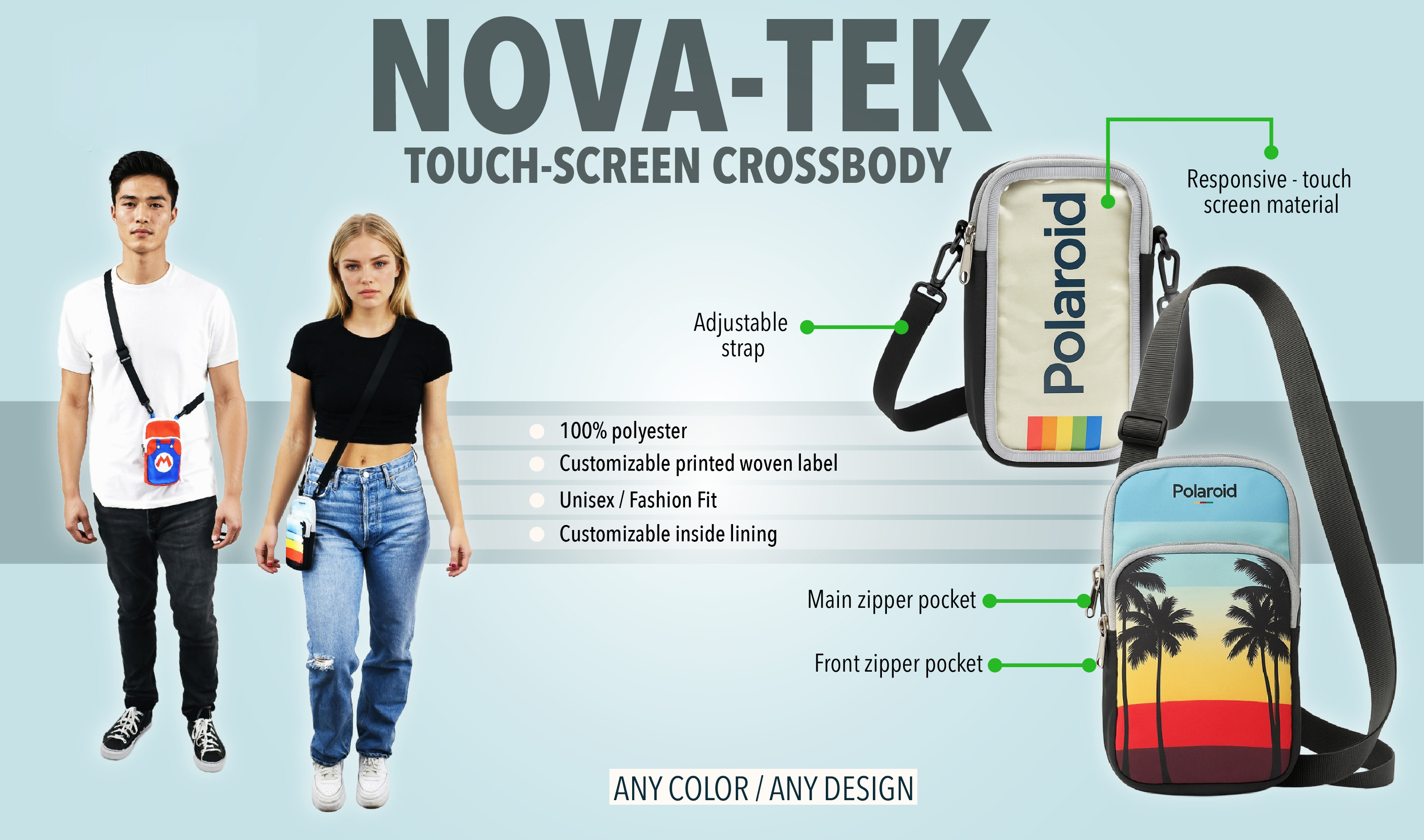 Nova-Tek Touch-Screen Crossbody