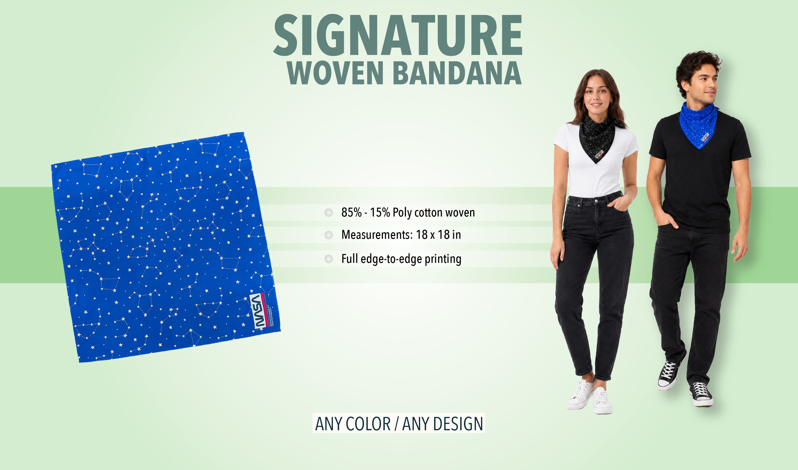Signature Woven Small Bandana