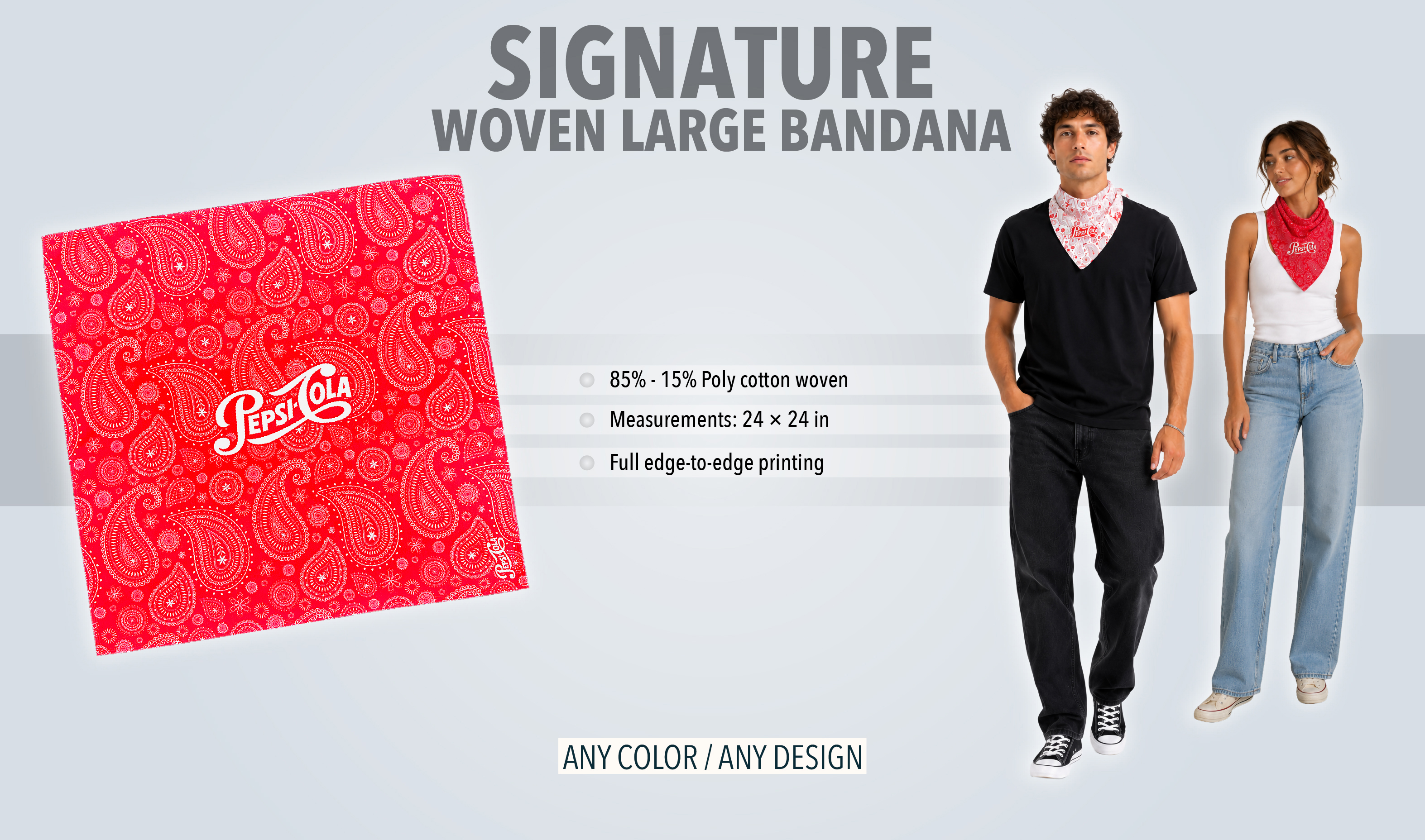Signature Woven Large Bandana