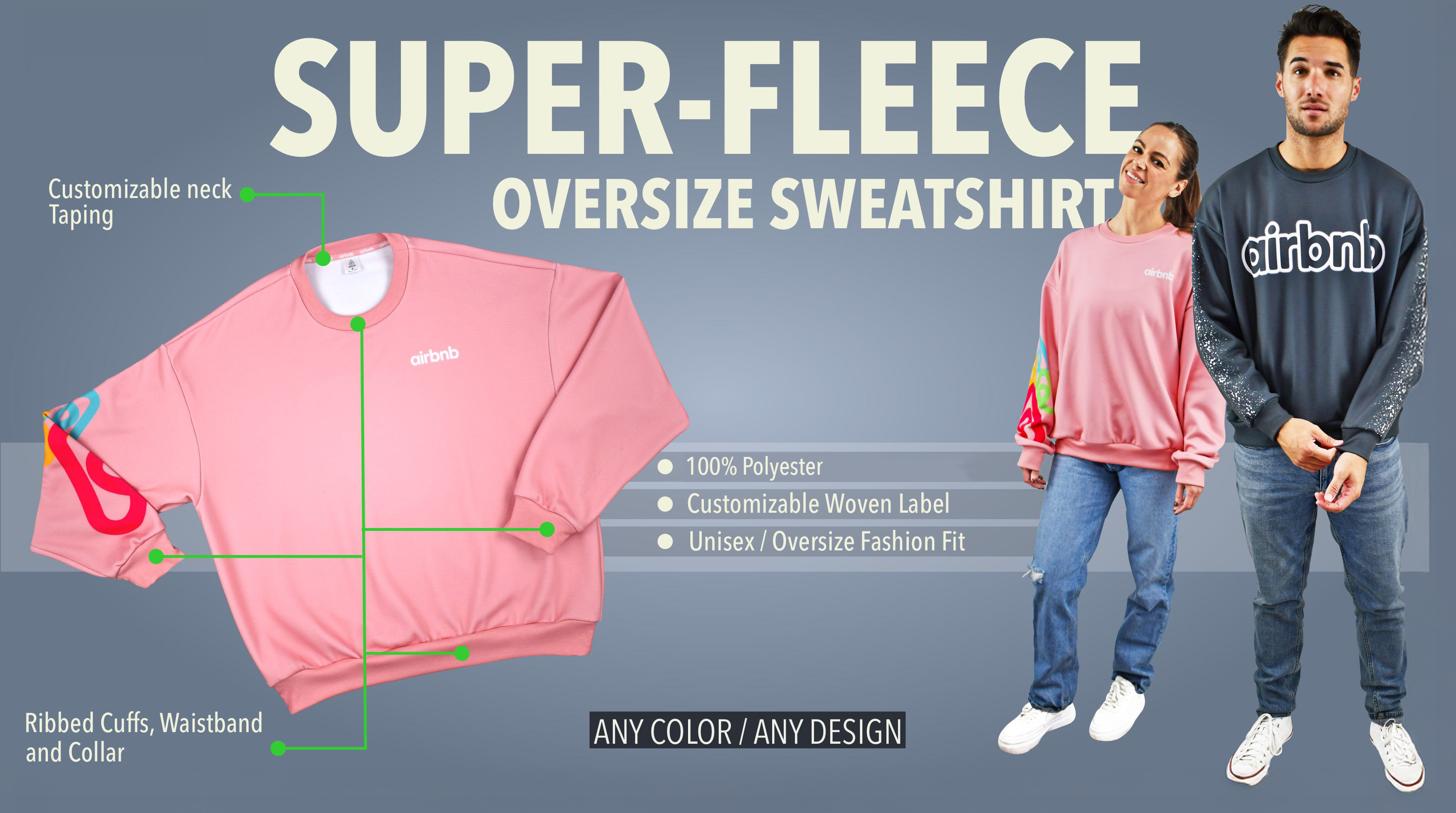 Super-Fleece Oversize Sweatshirt