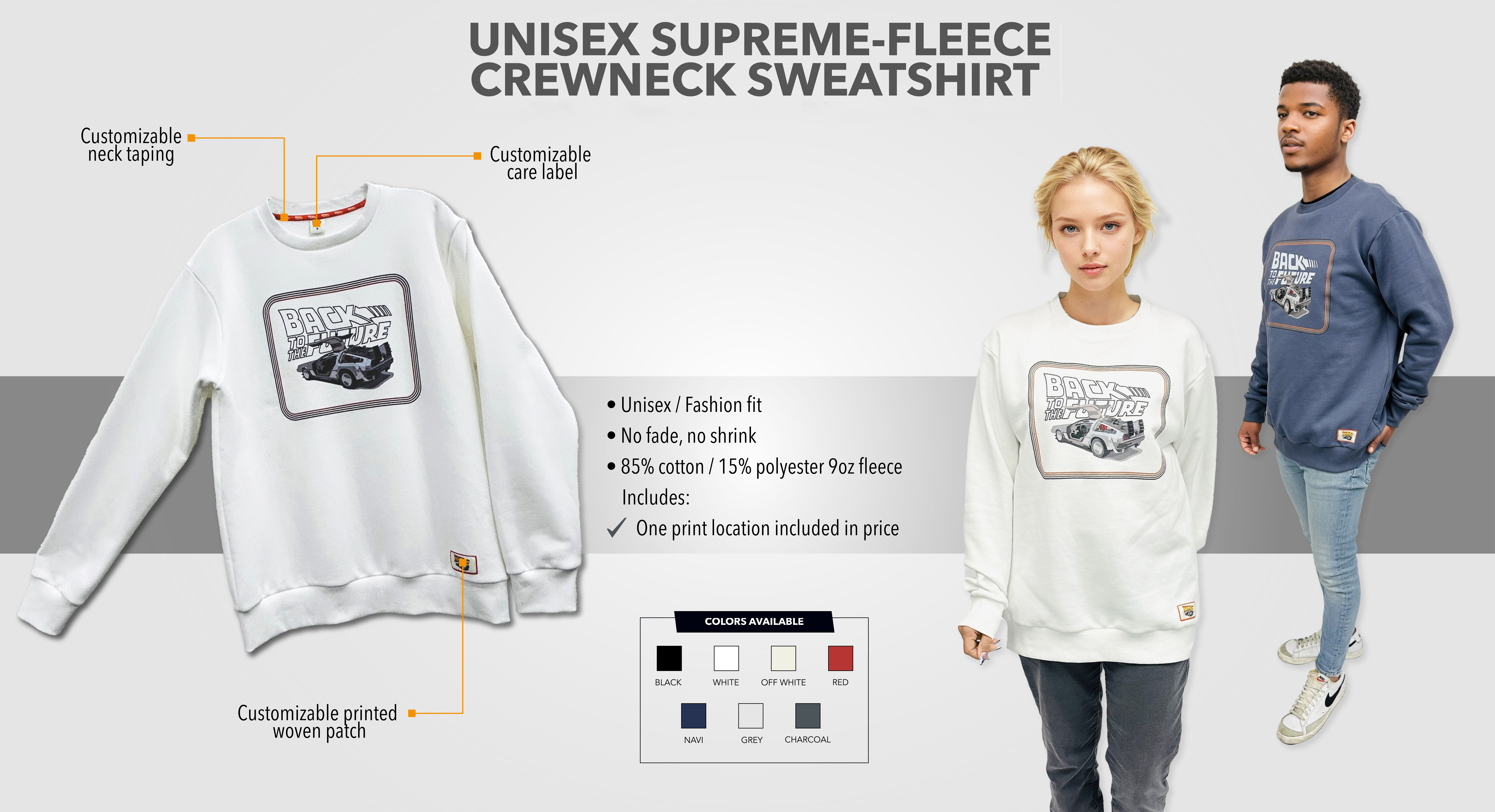 Supreme-Fleece Crewneck Sweatshirt