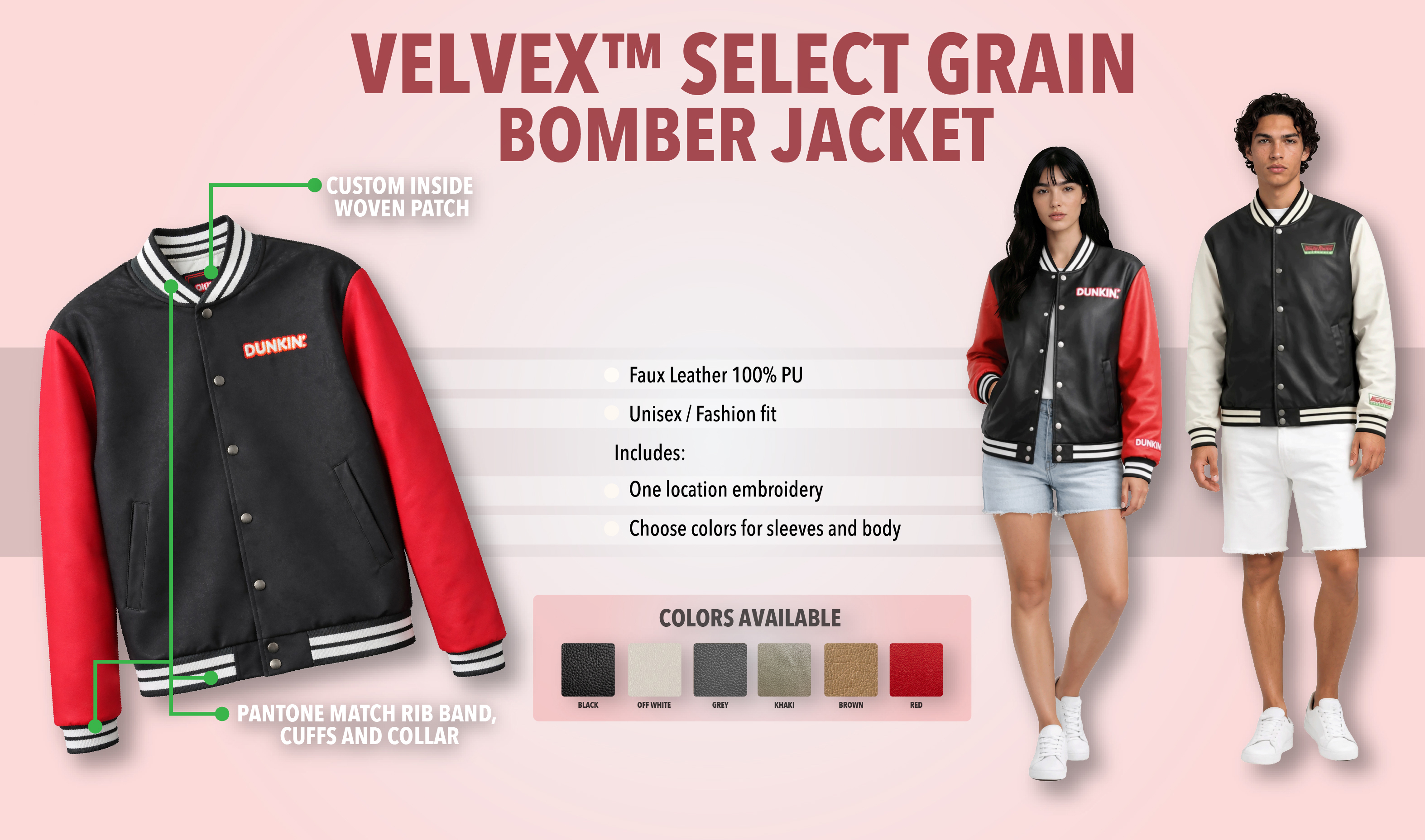 Velvex™ Select Grain Bomber Jacket