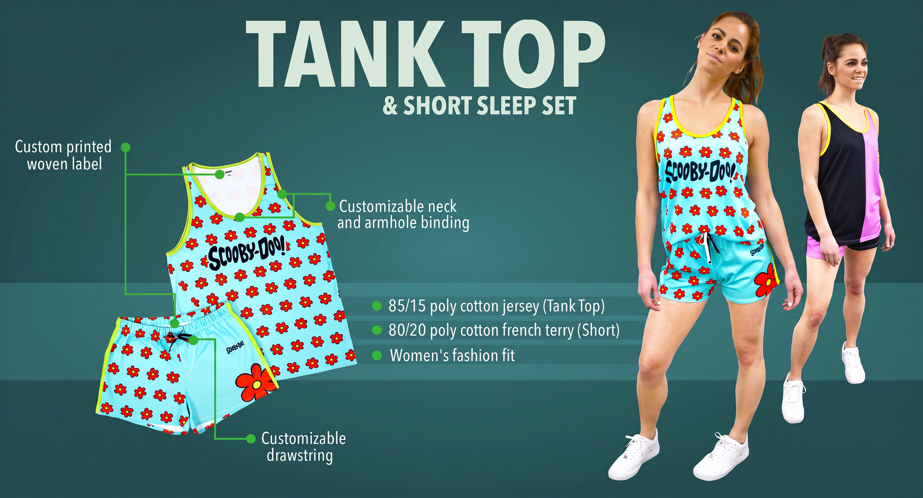 Tank Top & Shorts PJ Set